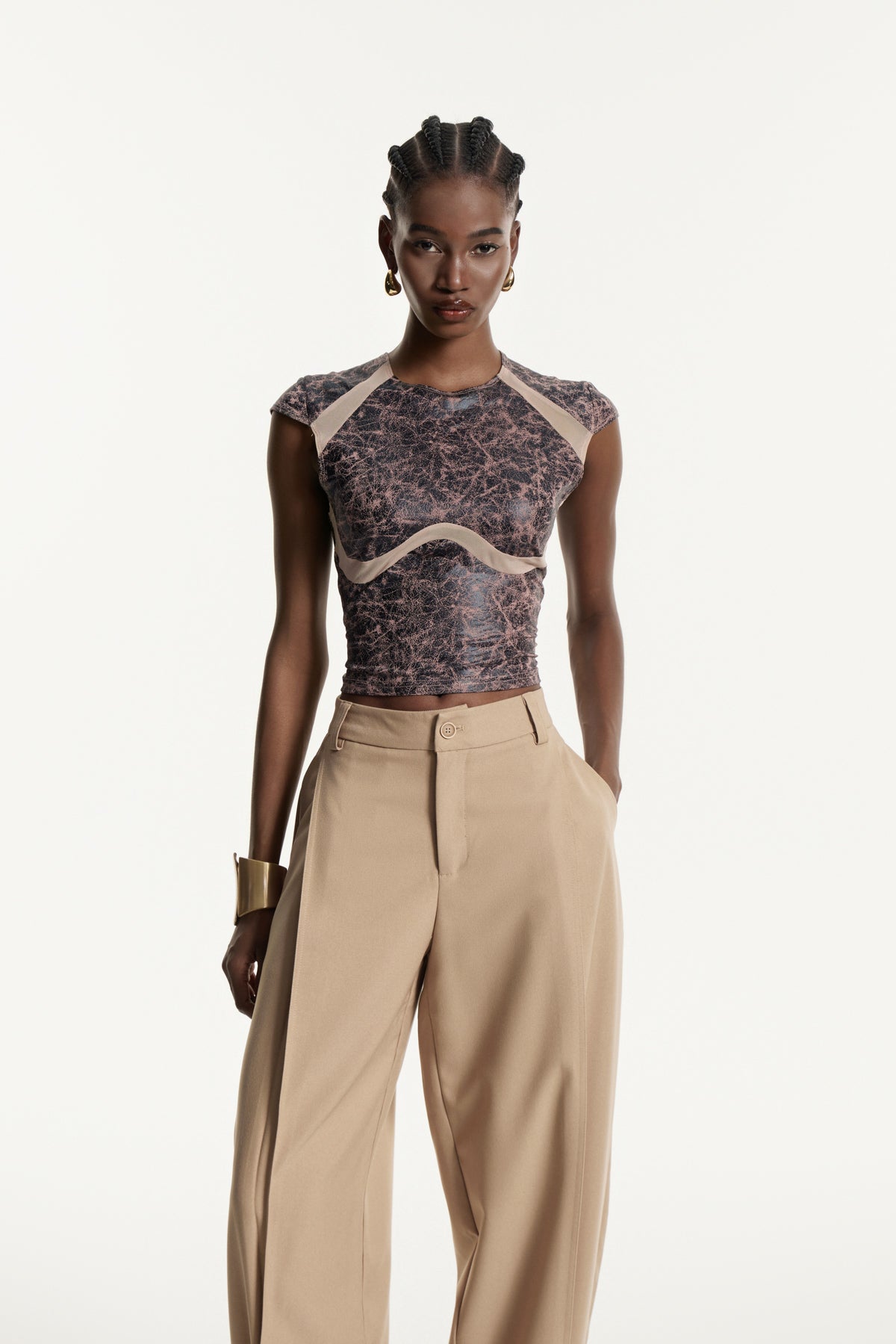 Edvinas Deconstruct Leather Top