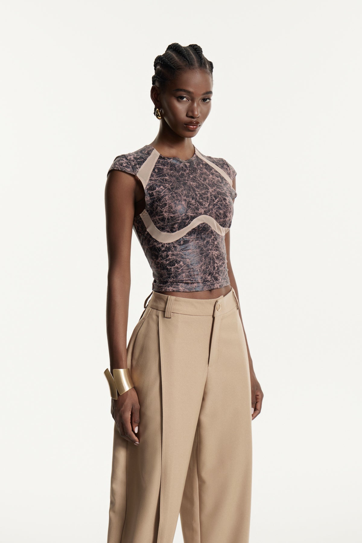 Edvinas Deconstruct Leather Top