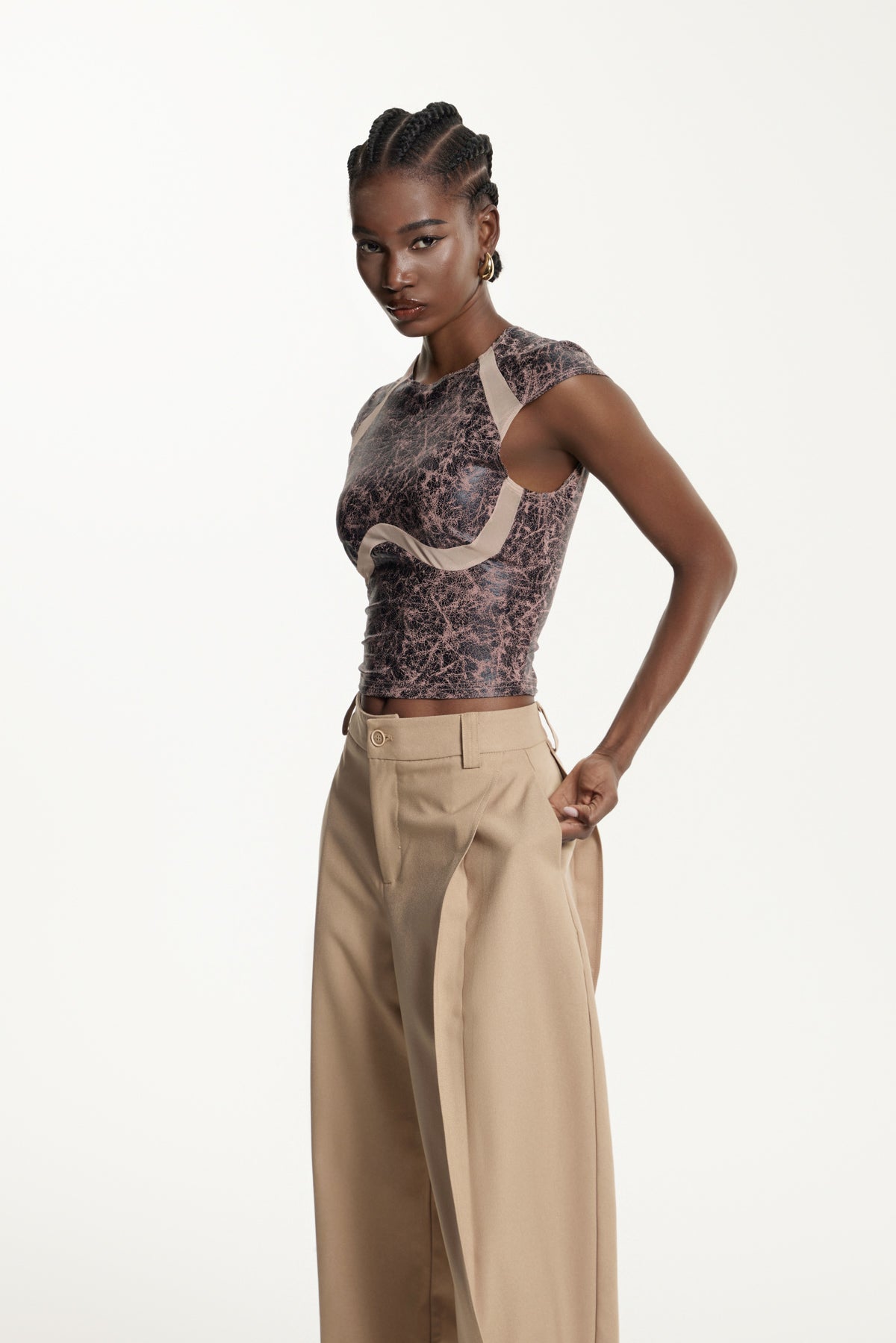 Edvinas Deconstruct Leather Top