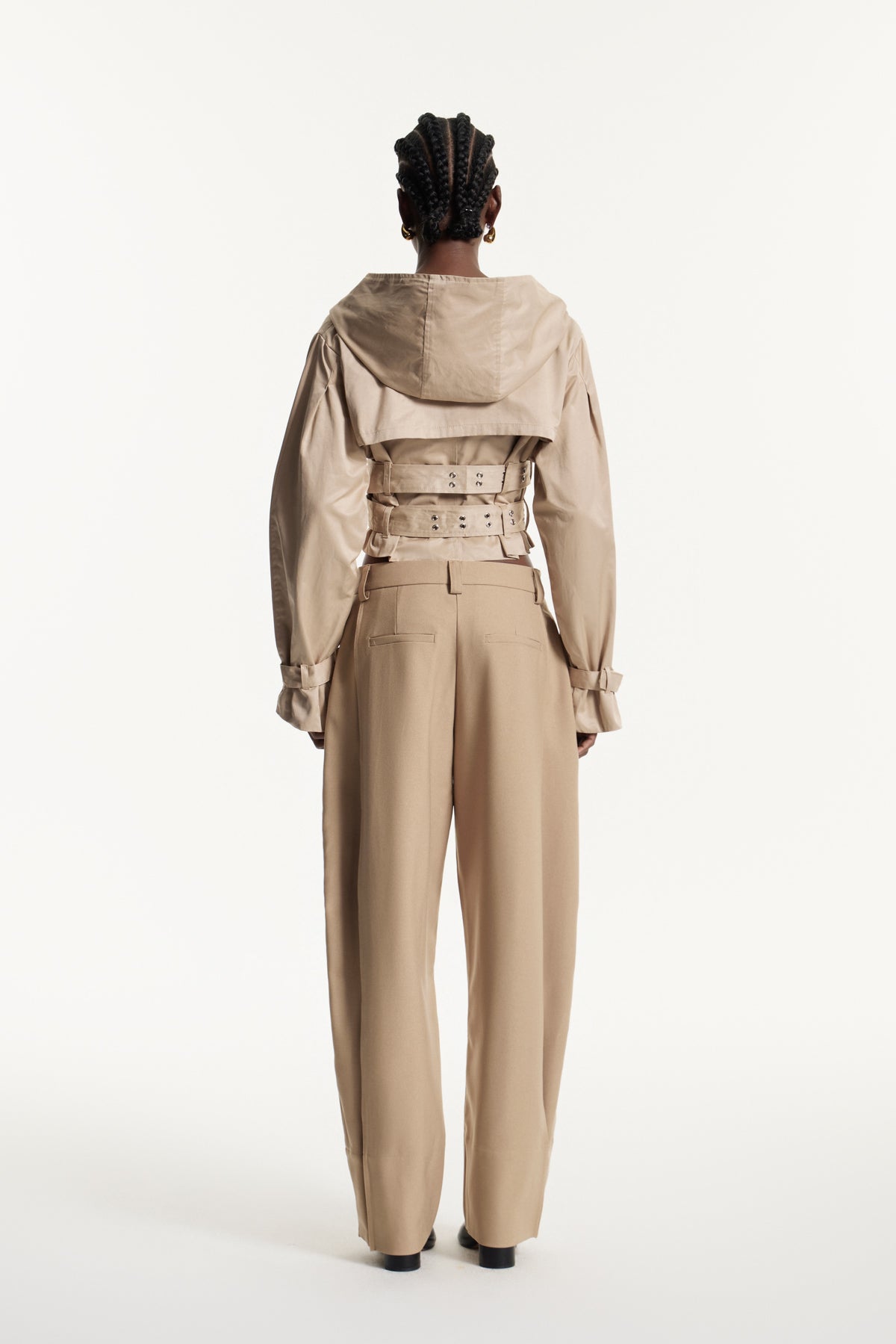 Edweena Balloon Sleeve Trench Coat