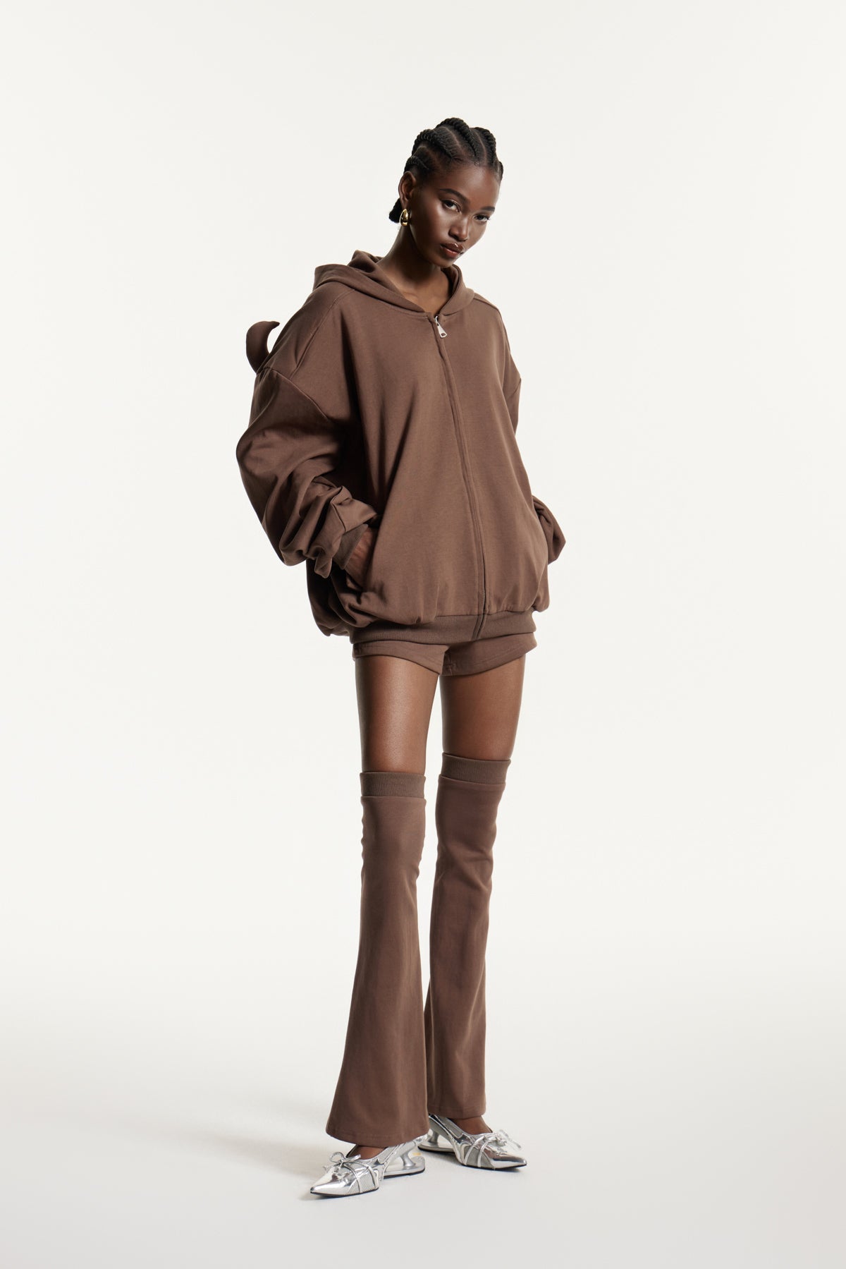 Edwige Hooded Pants Set