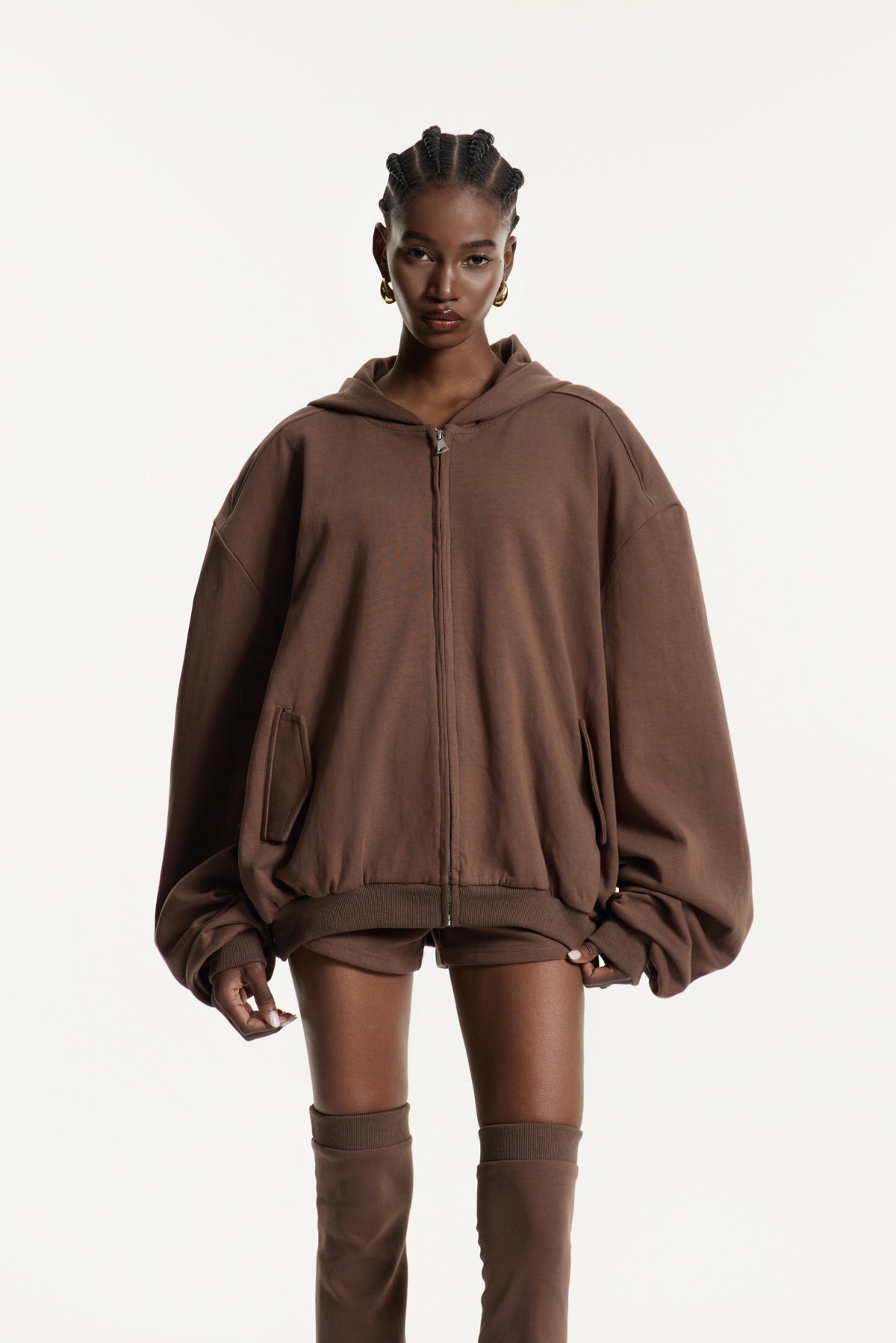 Edwige Hooded Pants Set