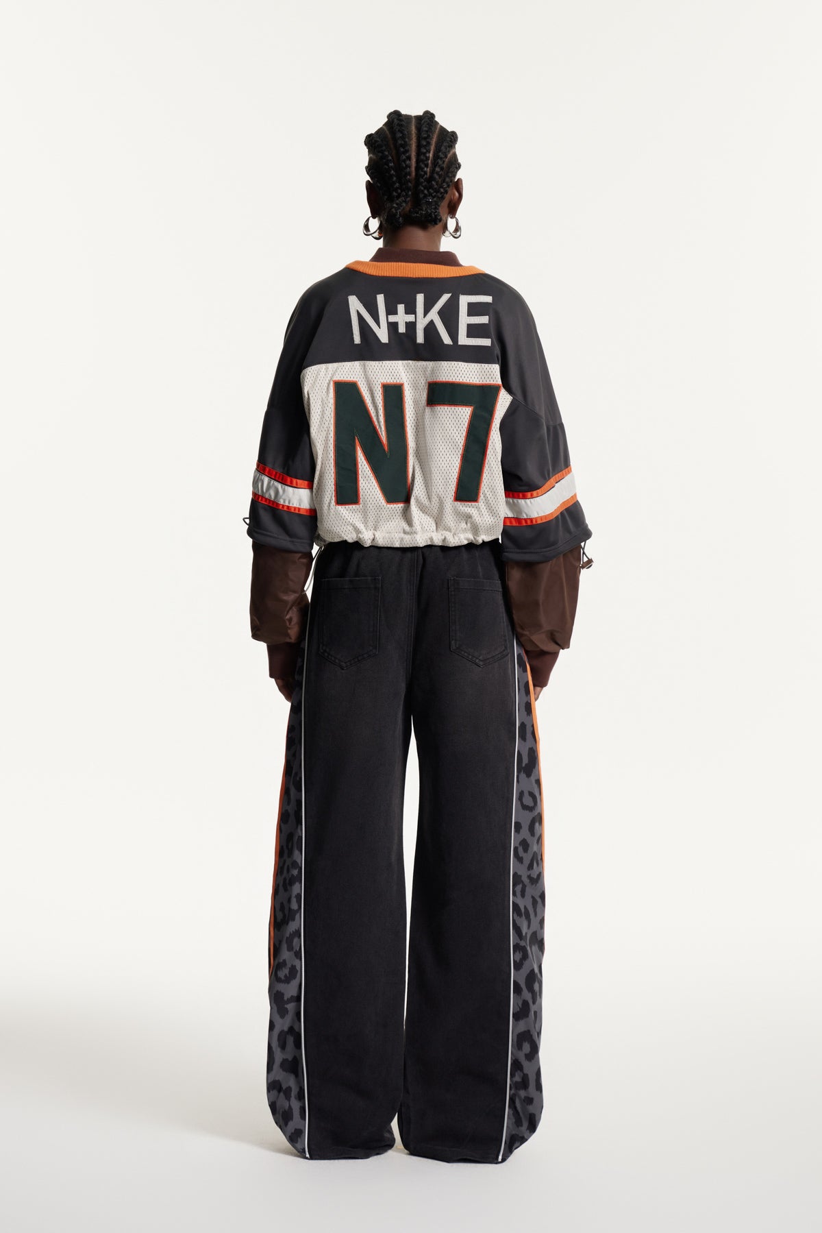 Eelis Leopard Zipper Jeans