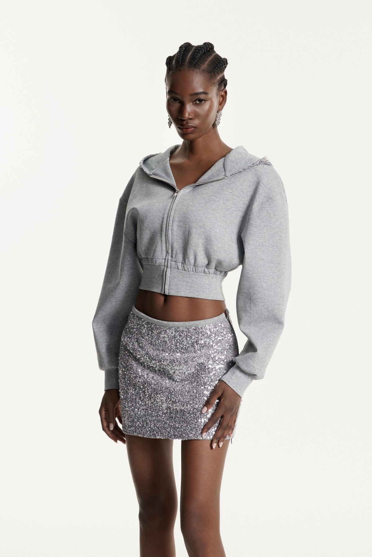 Eeyore Sequin Hooded Skirt Set