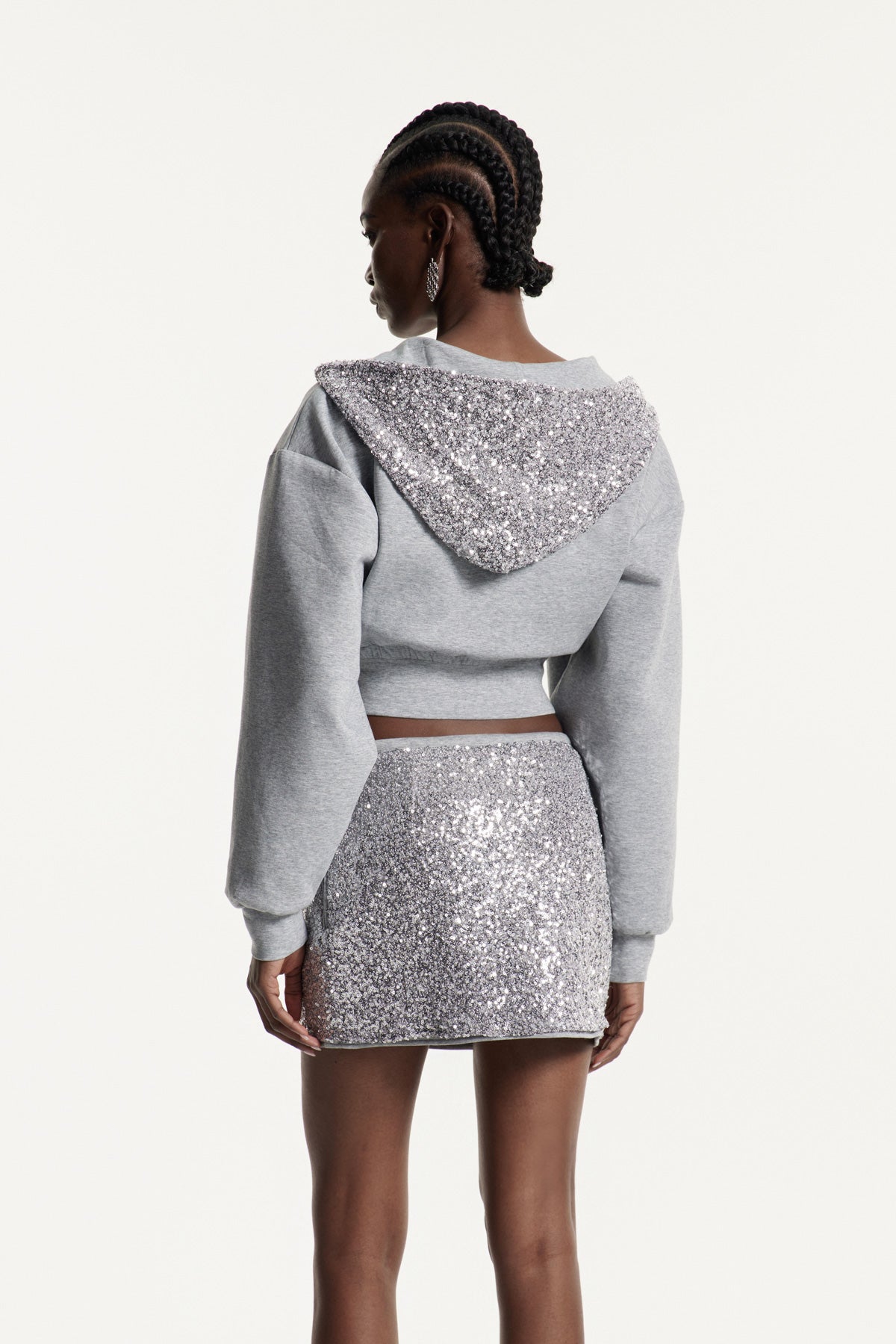 Eeyore Sequin Hooded Skirt Set