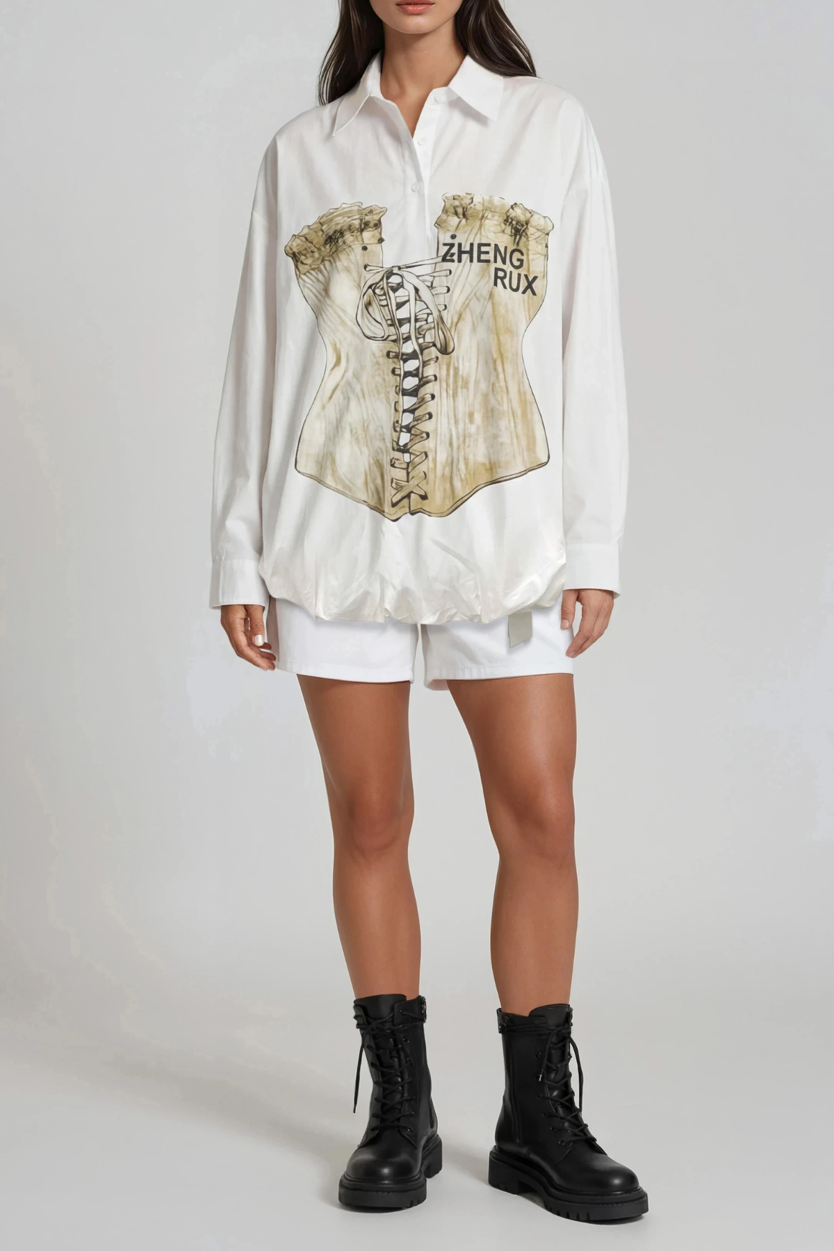 Efthymia Print Bubble Shirt