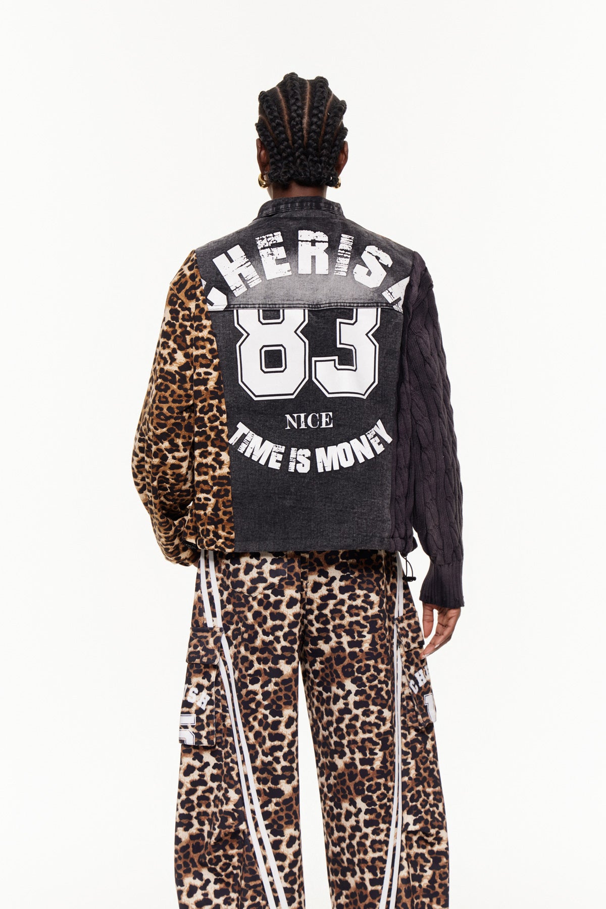 Ehsan Deconstruct Leopard Jacket
