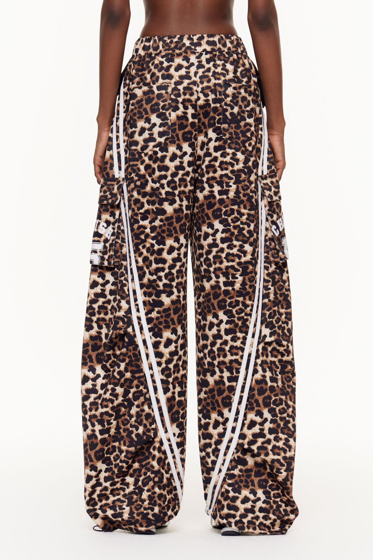 Ehud Deconstruct Leopard Barrel Pants