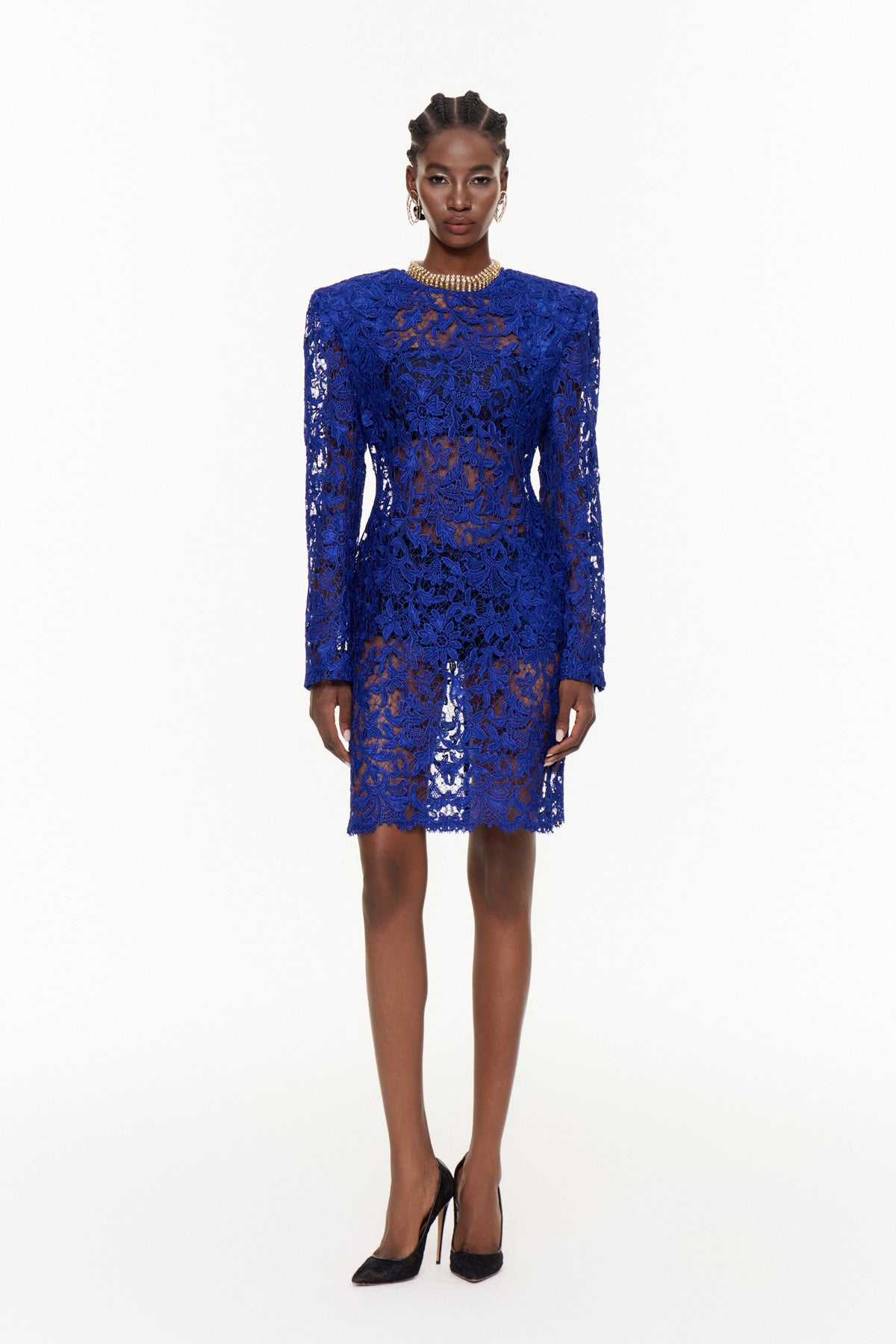 Eider Embroidered Floral Cutout Mini Dress