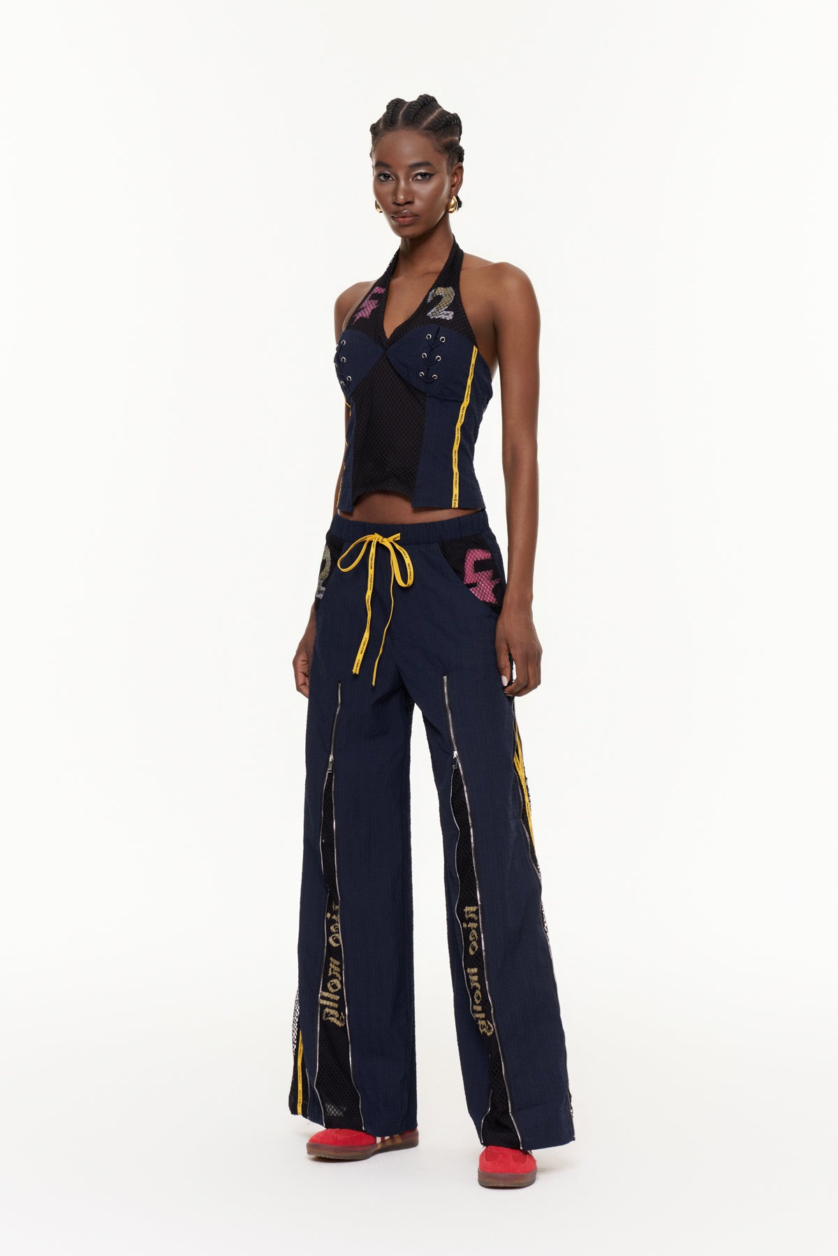 Eigyr Halter Neck Deconstruct Pants Set