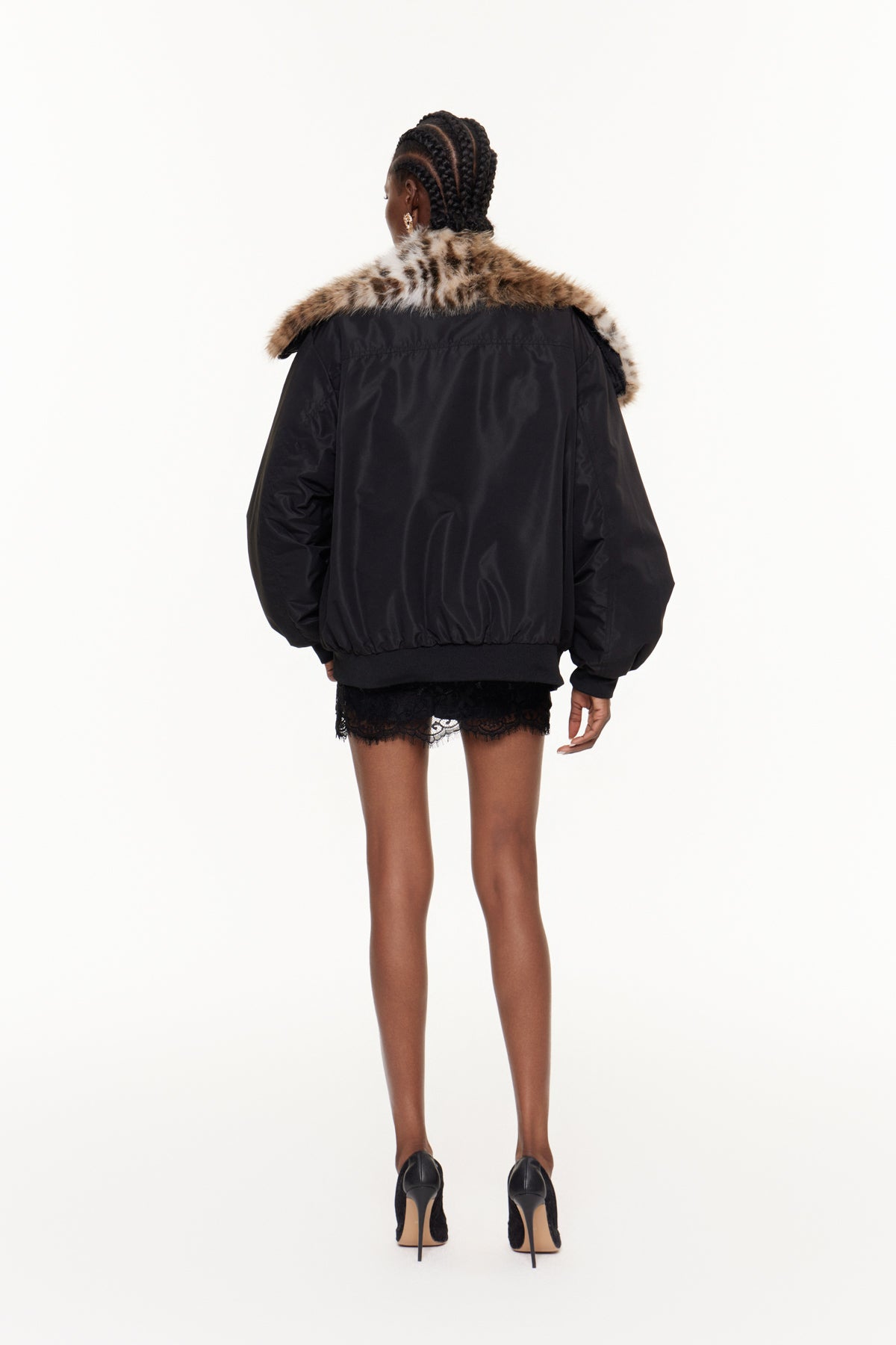 Eilert Faux Fur Leopard Jacket