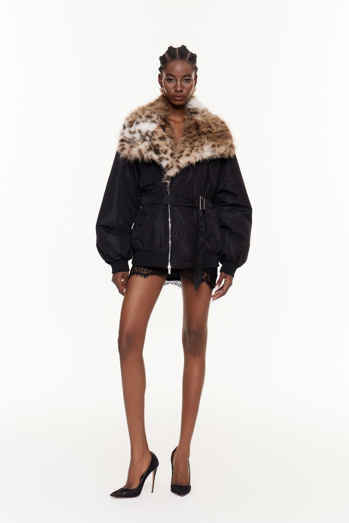 Eilert Faux Fur Leopard Jacket