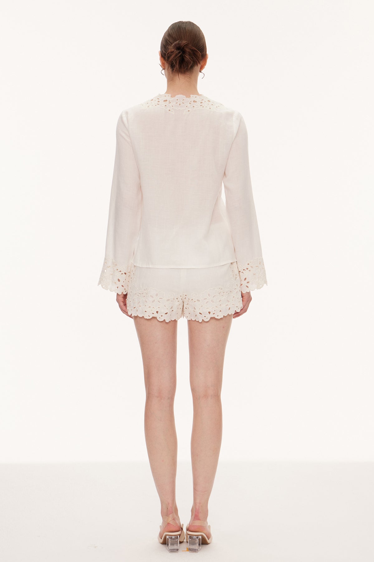 Eilwen Floral Plunge Pants Set