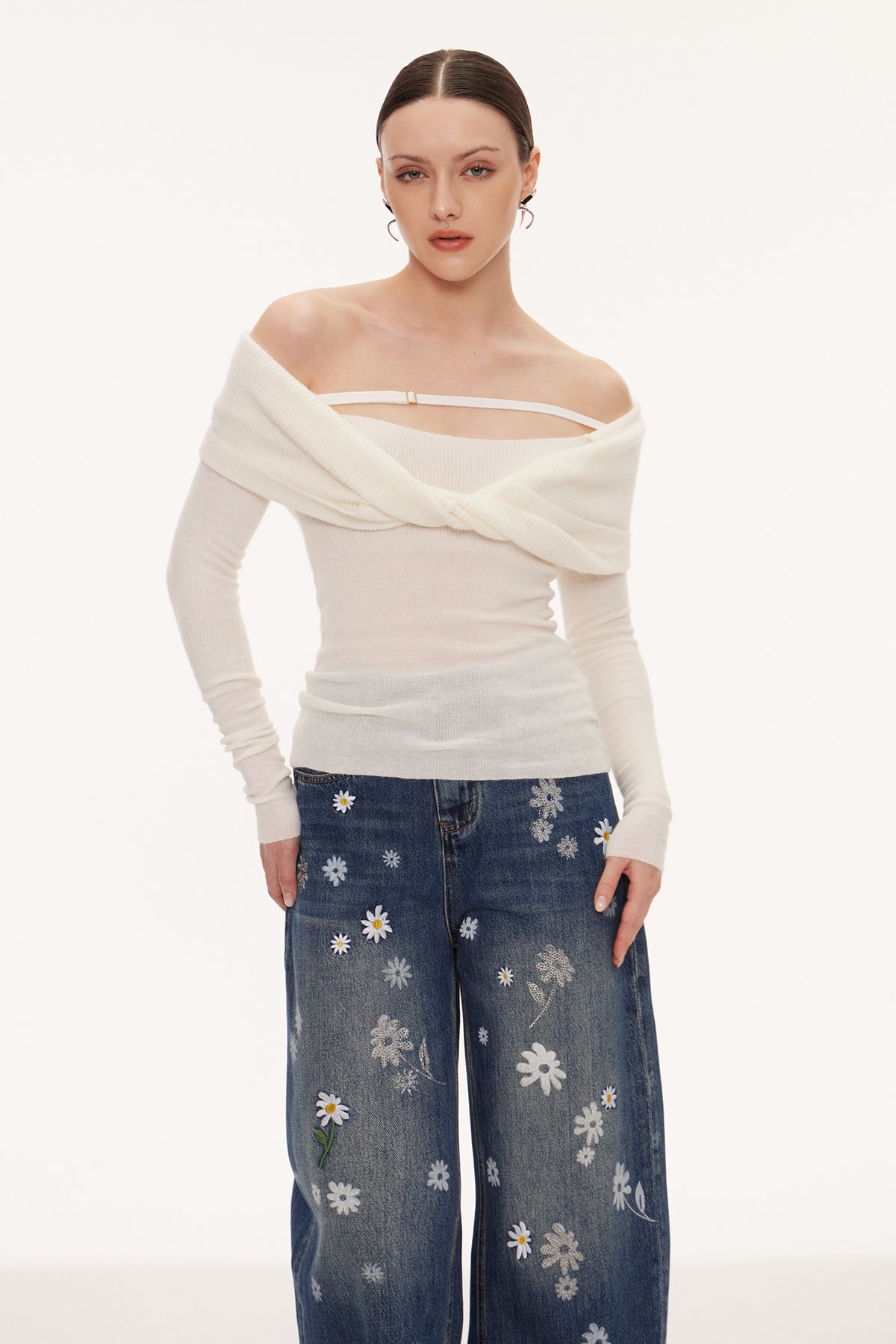 Eindride Deconstruct Twist Knit Top