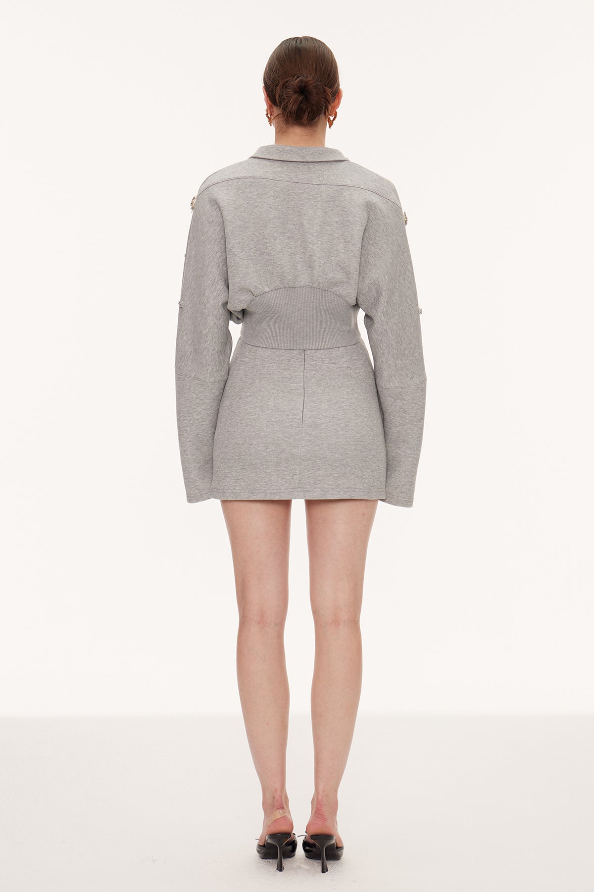 Eireen Flower Crop Skirt Set