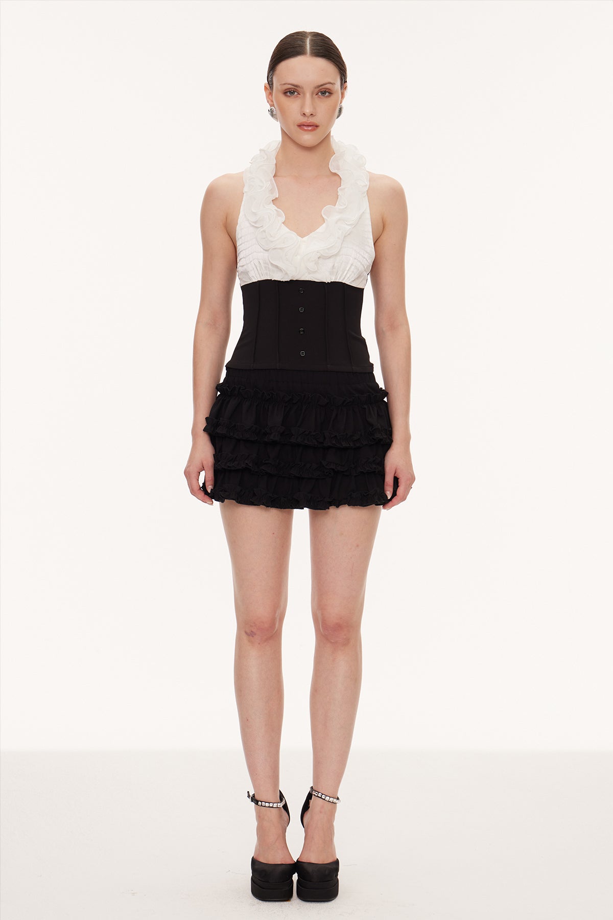 Eithan Ruffle Corset Skirt Set