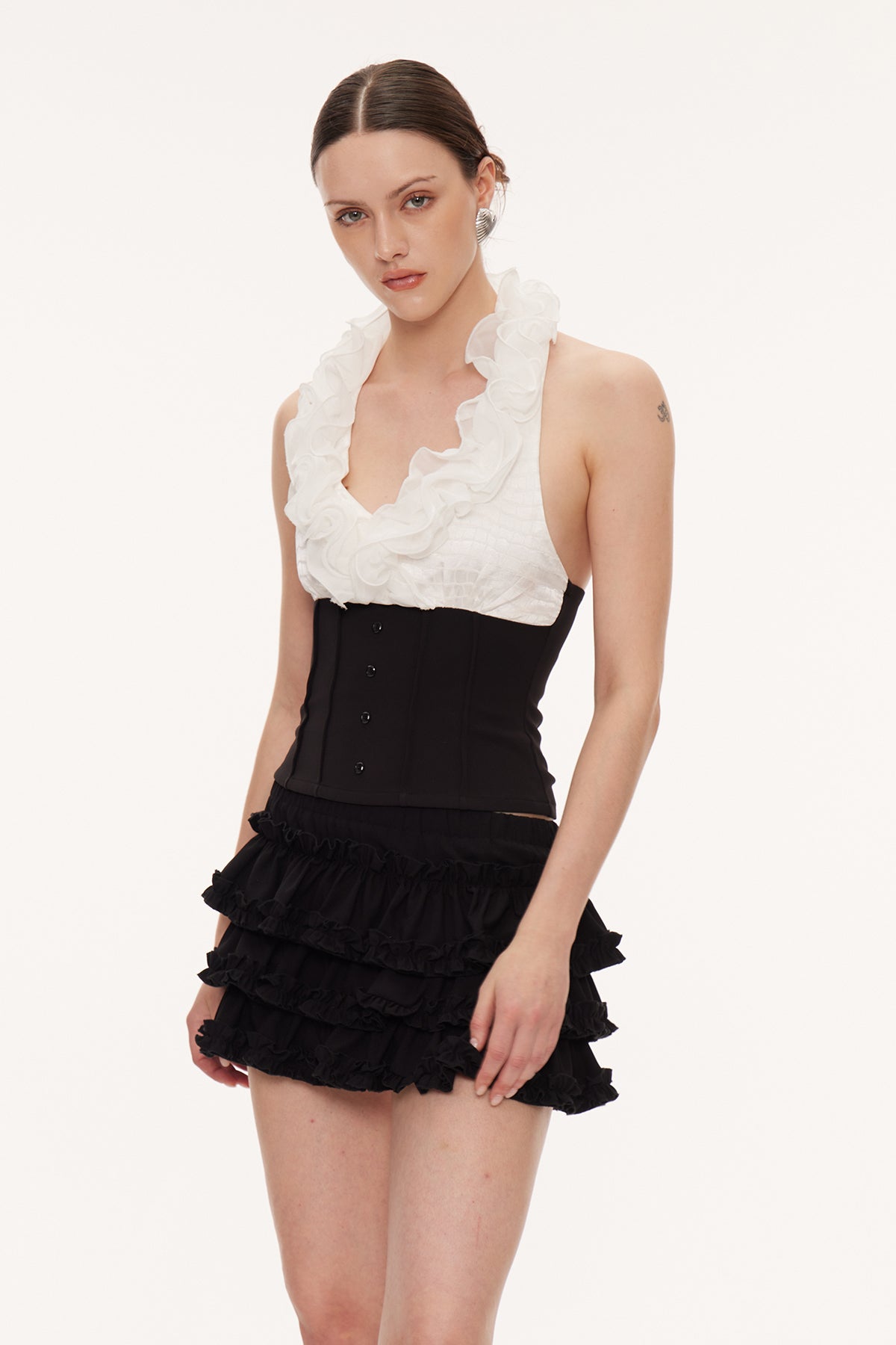 Eithan Ruffle Corset Skirt Set
