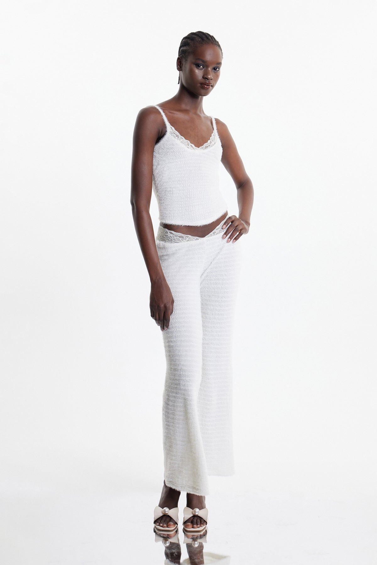 Ejiroghene Lace Knit Pants Sets