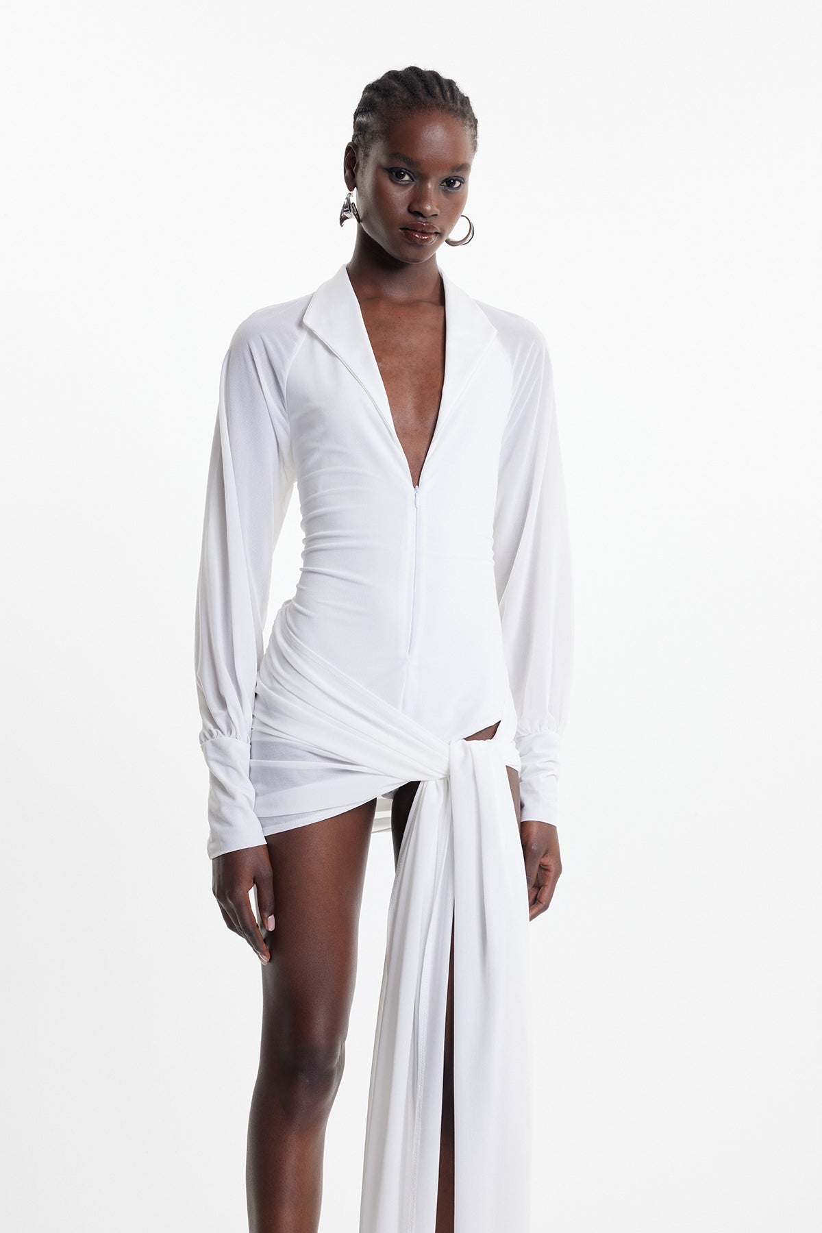 Ekaterina Tie Up Backless Bodysuit