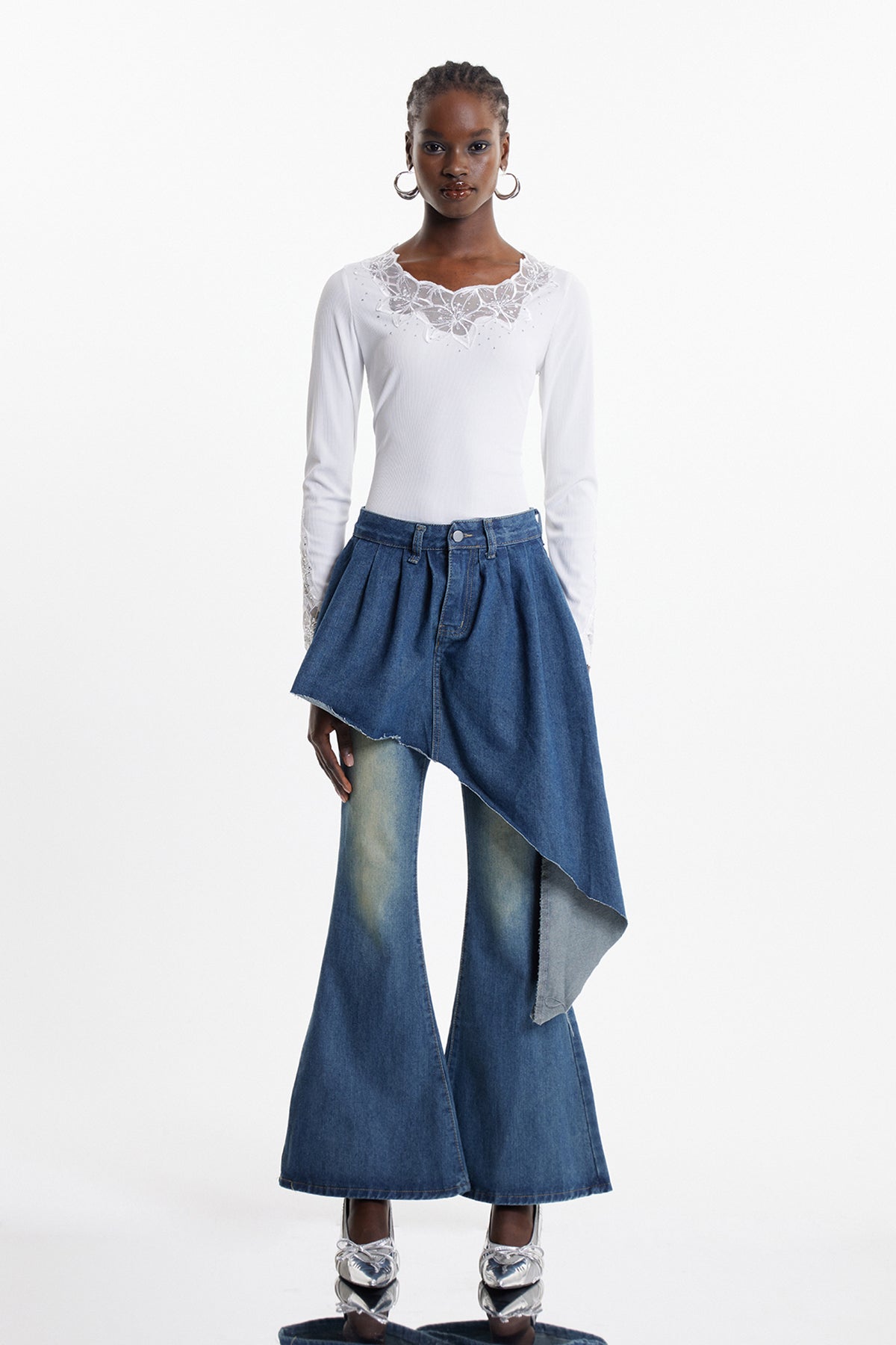 Ekaterini Deconstruct Bootcut Jeans