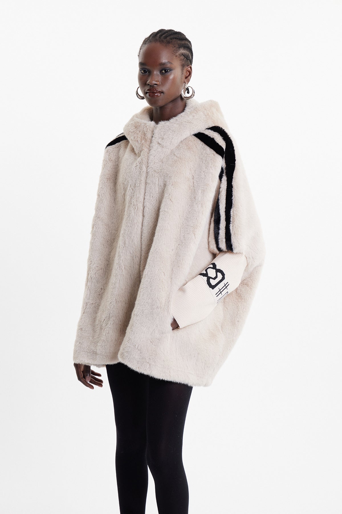 Ekkebert Faux Fur Hooded Jacket