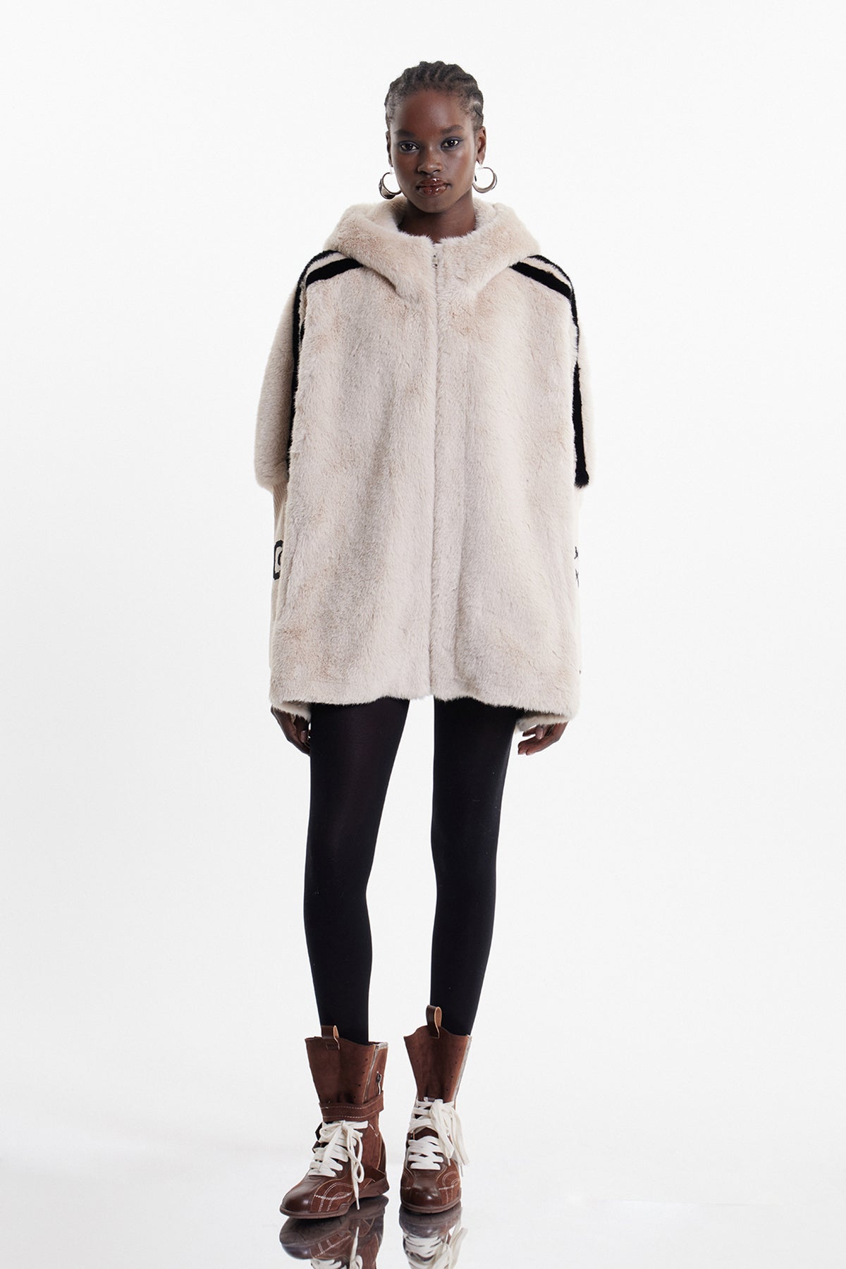 Ekkebert Faux Fur Hooded Jacket