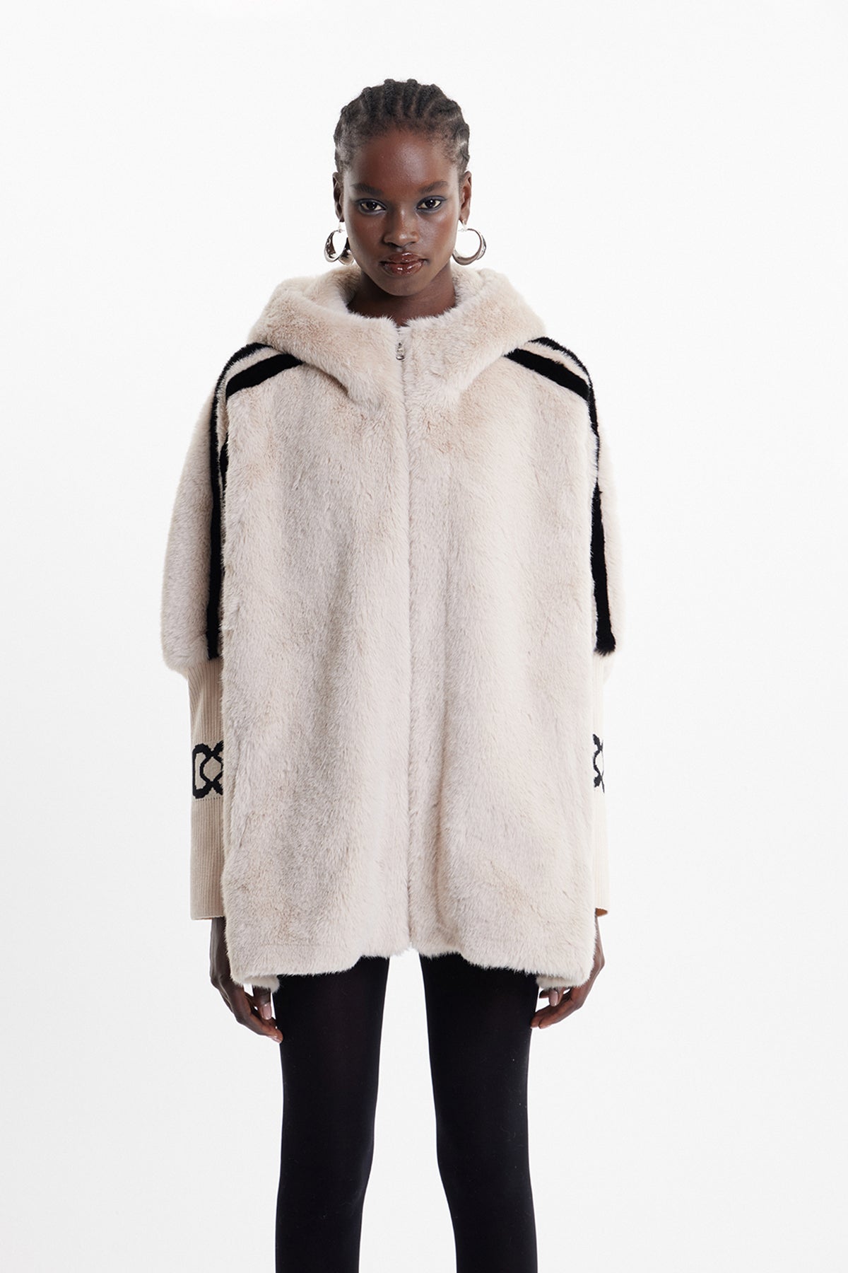 Ekkebert Faux Fur Hooded Jacket