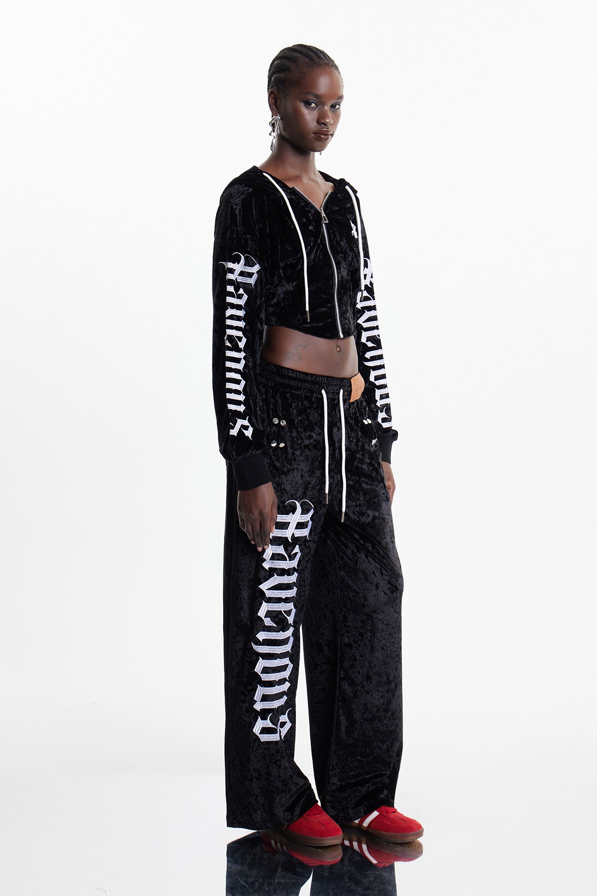 Eldred Print Velvet Pants