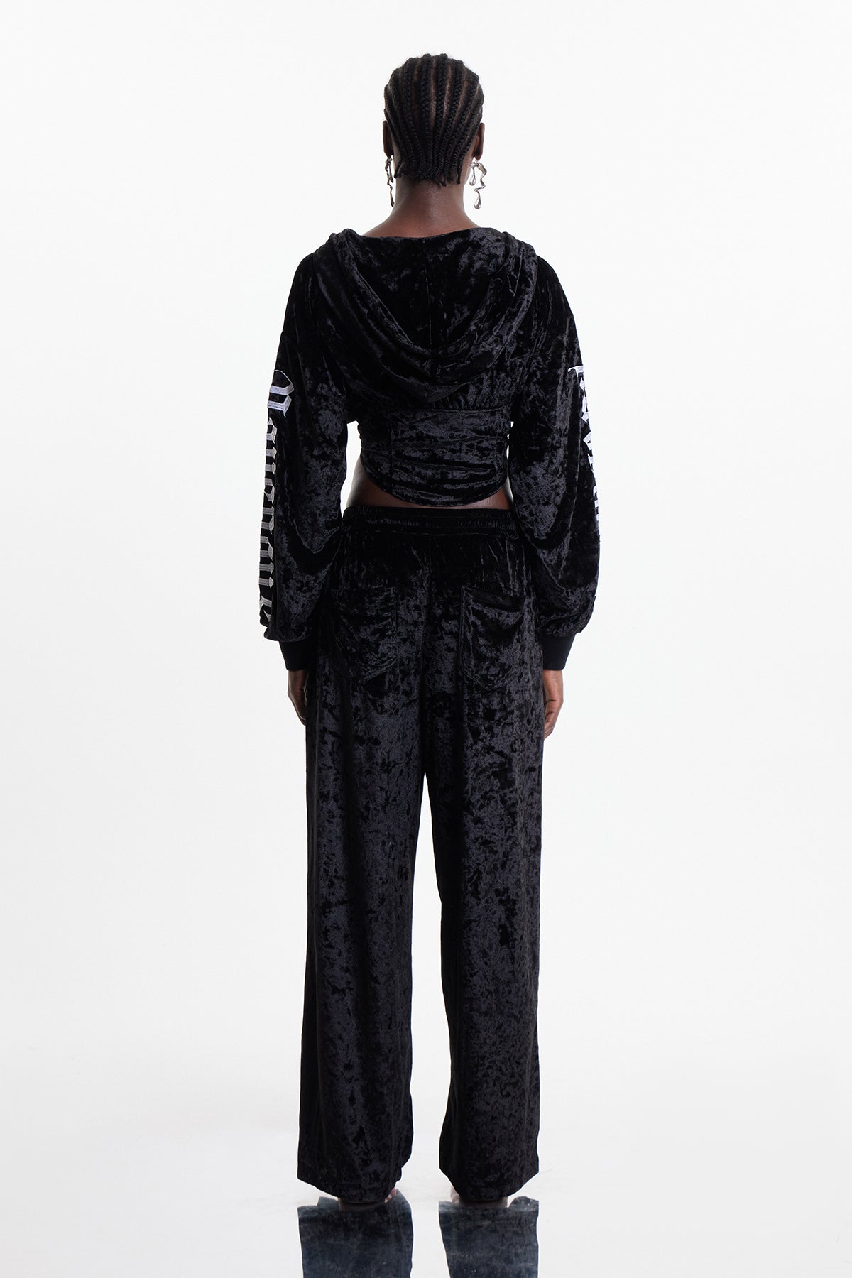Eldred Print Velvet Pants