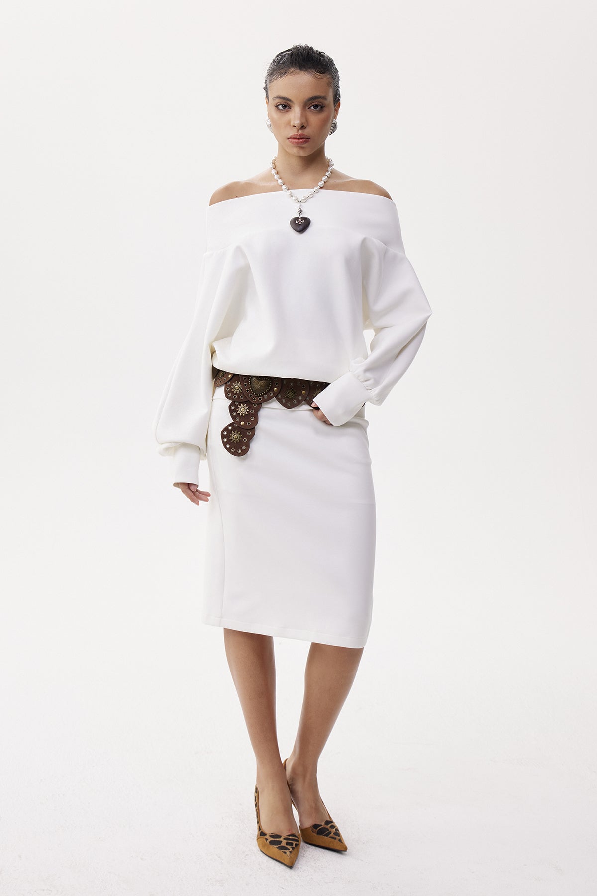 Eleanore Off Shoulder Skirt Set