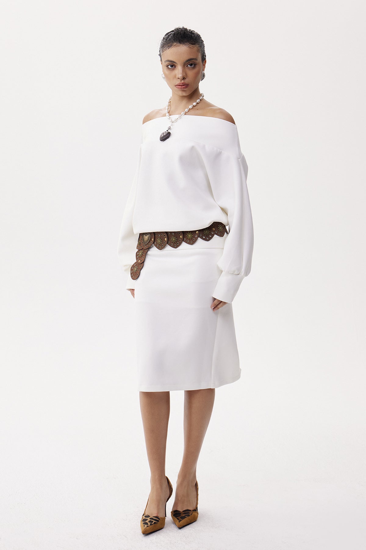 Eleanore Off Shoulder Skirt Set