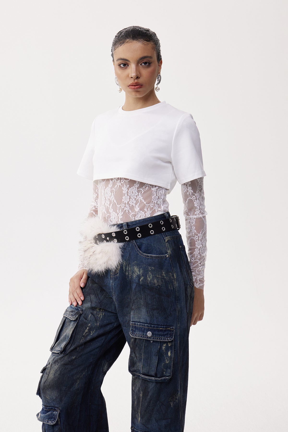 Elektra Two Piece Lace Bodysut