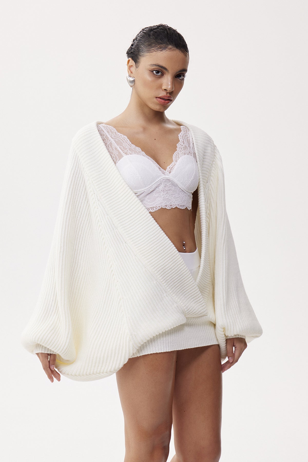 Eleonoora Lace Knit Skirt Set