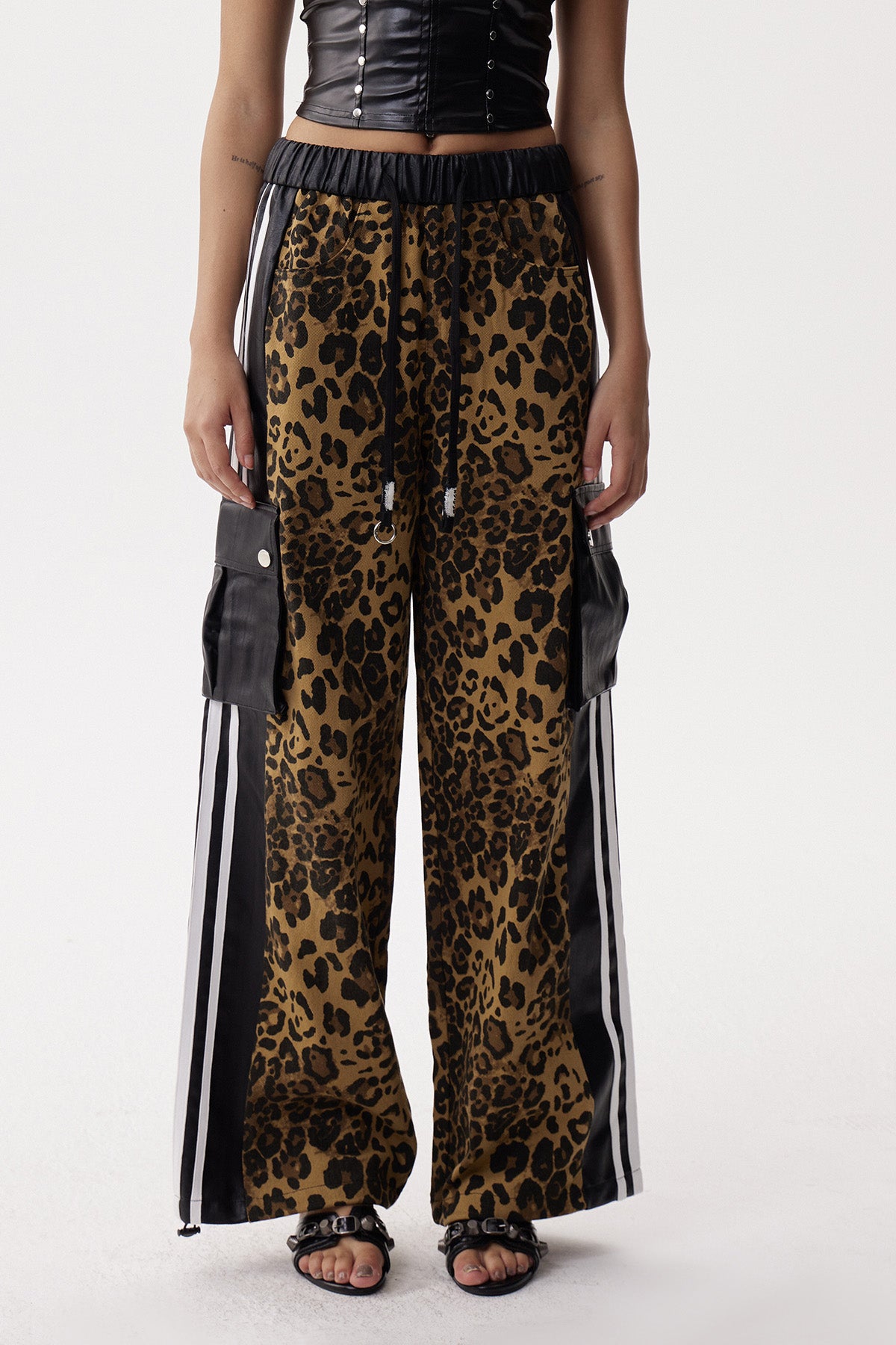 Eleri Deconstruct Leopard Jeans