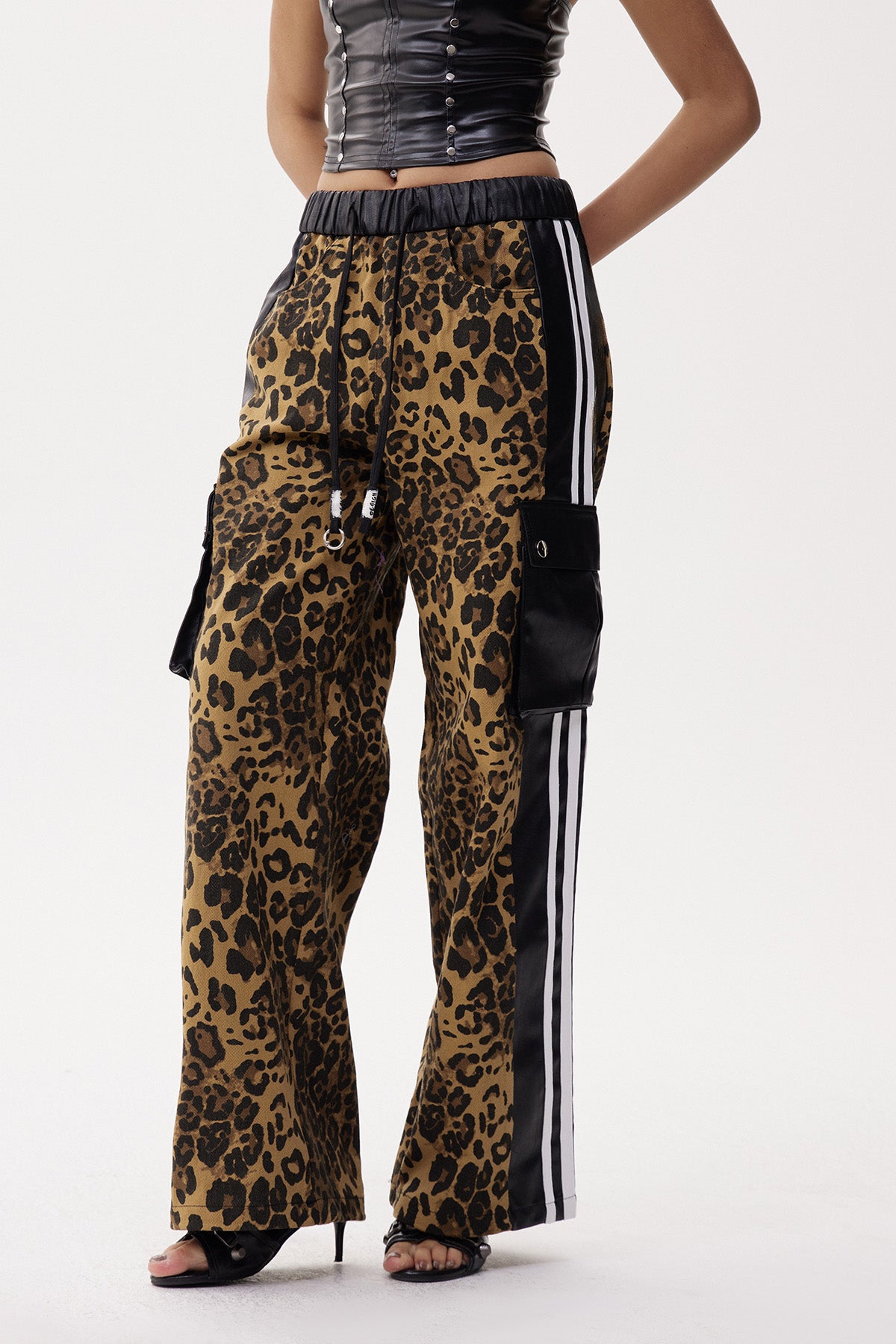 Eleri Deconstruct Leopard Jeans