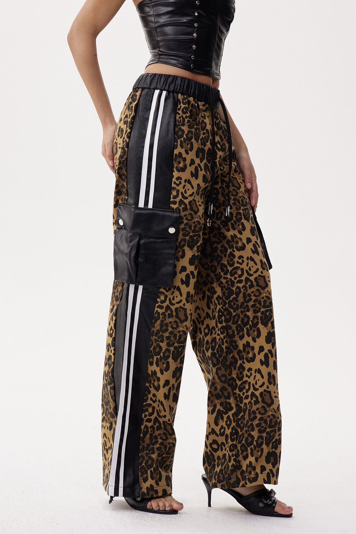 Eleri Deconstruct Leopard Jeans