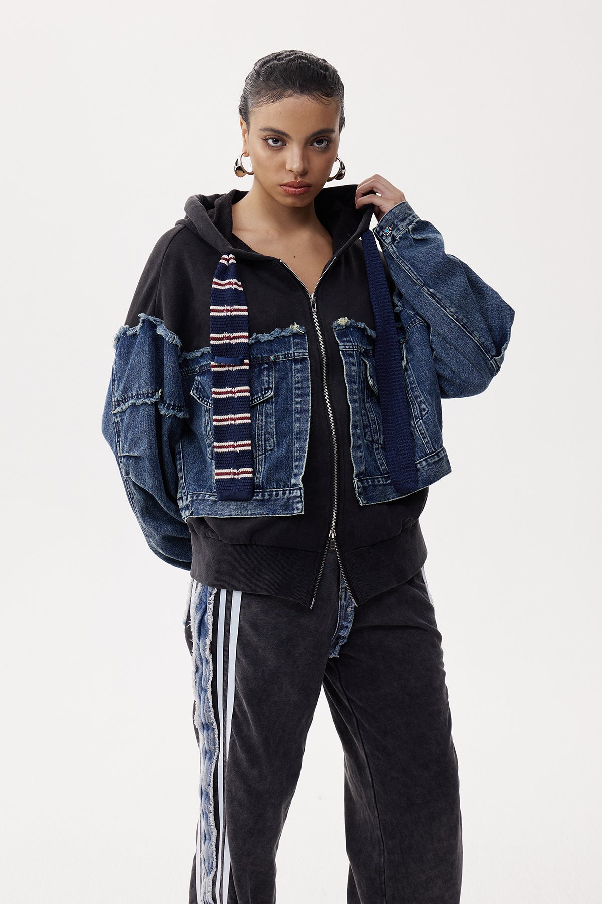 Elfi Deconstruct Denim Jacket