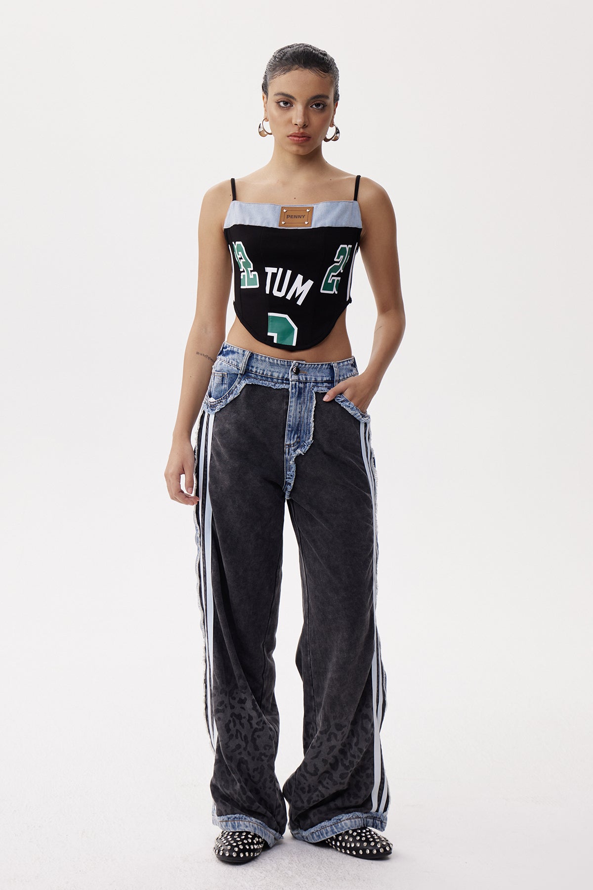 Elfleda Spaghetti Corset Top