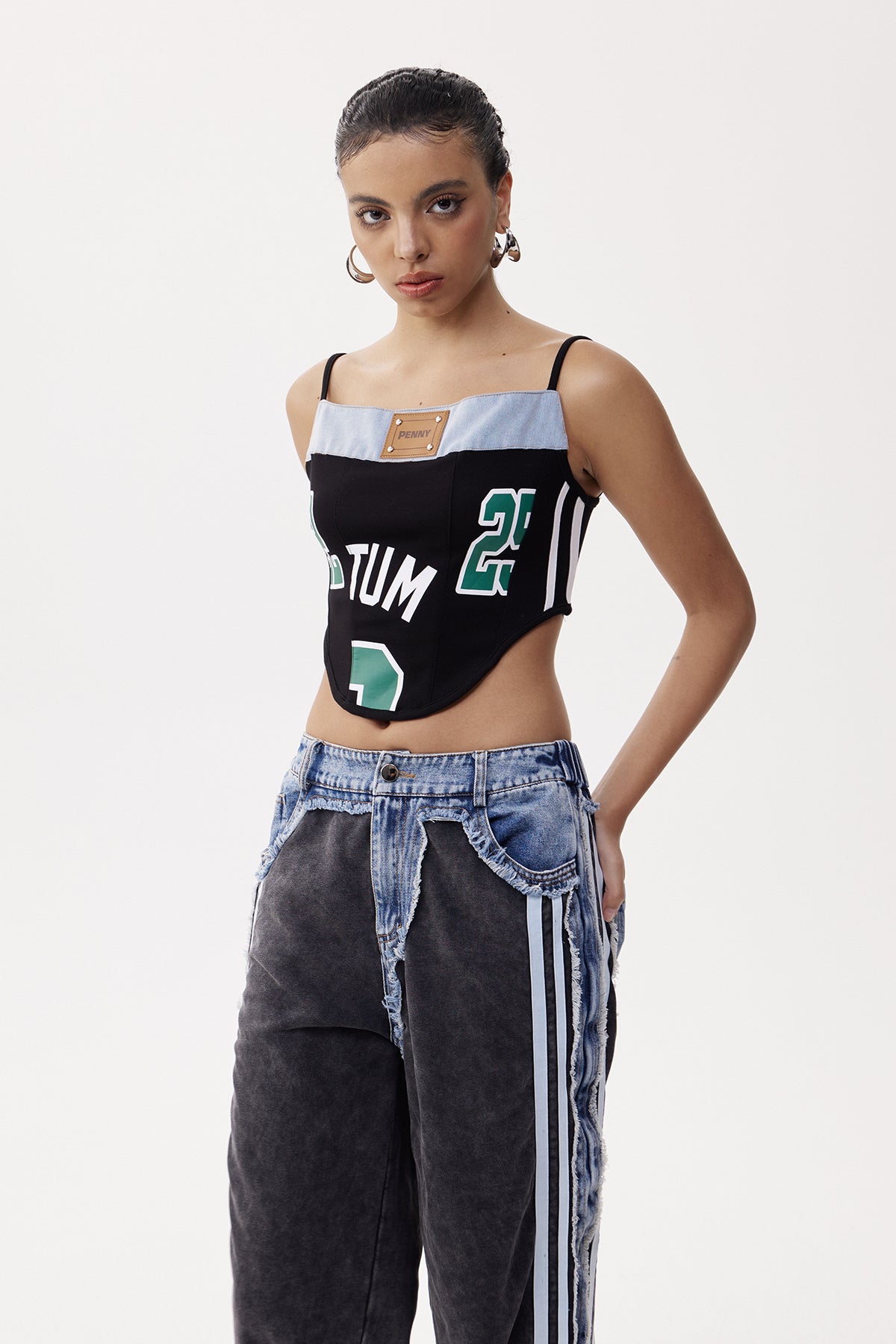 Elfleda Spaghetti Corset Top