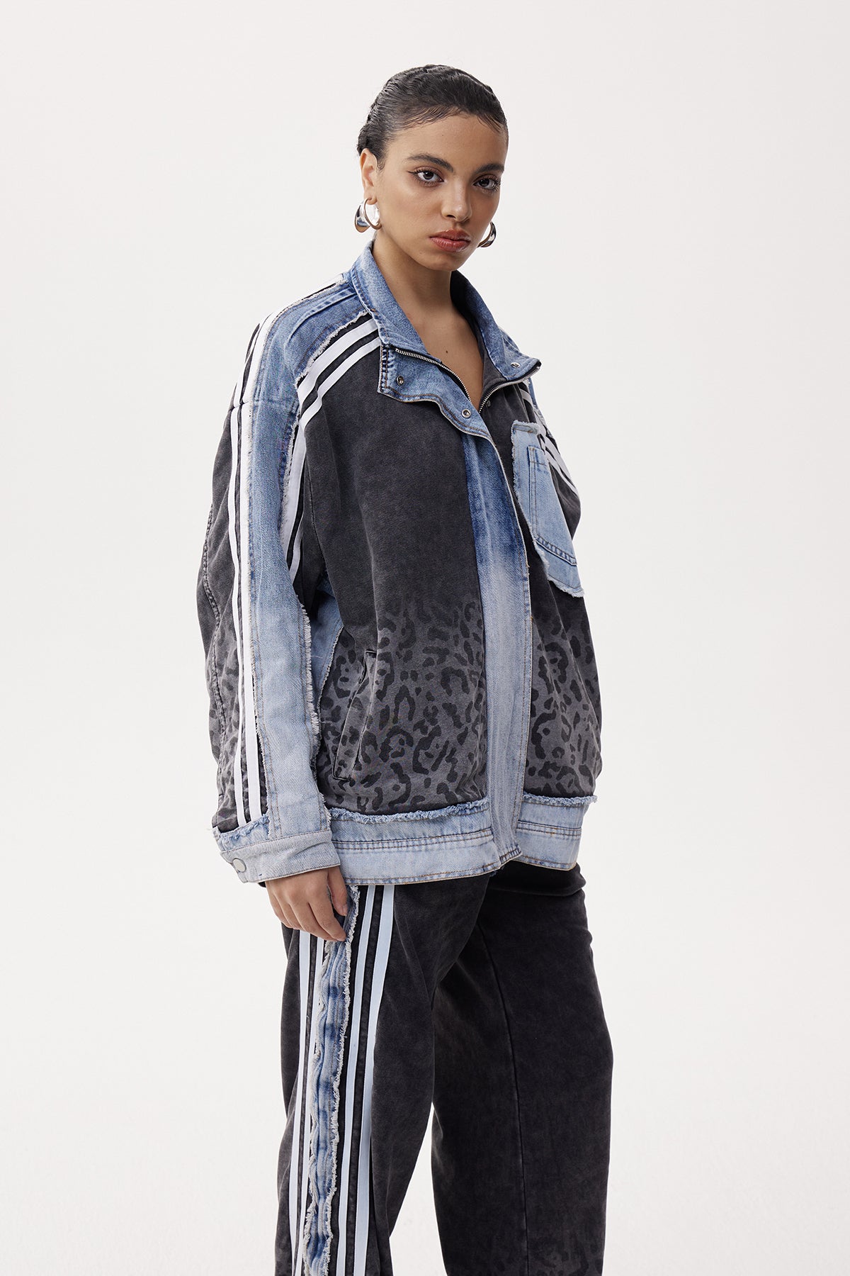 Elfrida Leopard Hayley Deconstruct Pants Set