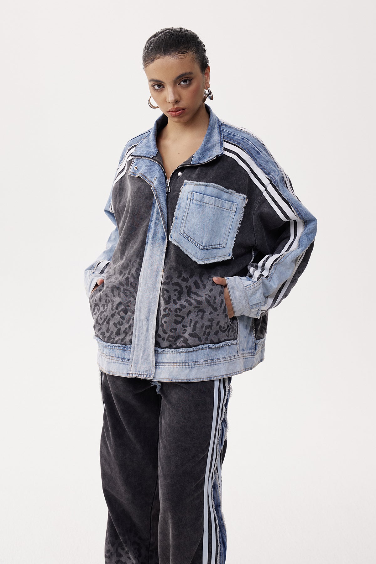 Elfrida Leopard Hayley Deconstruct Pants Set