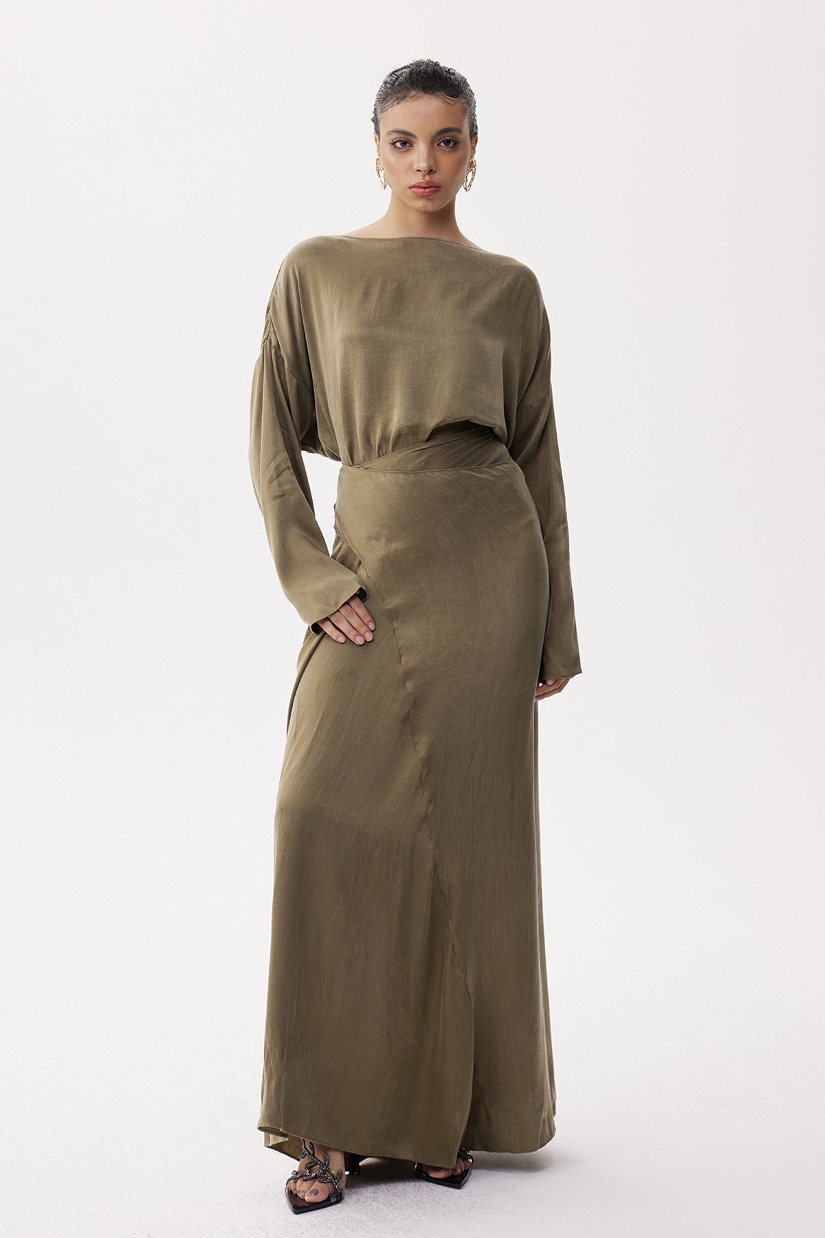 Elhanan Batwing Sleeve Skirt Set