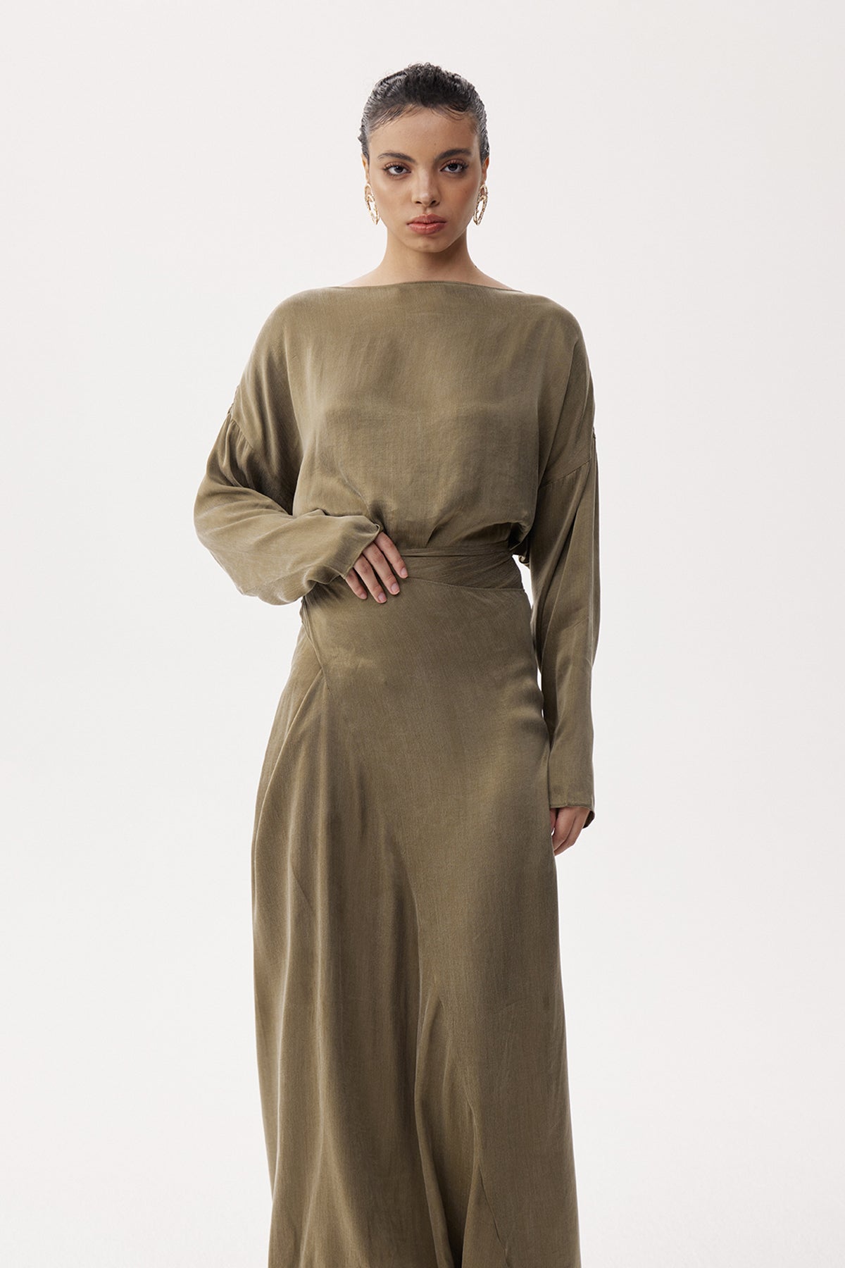 Elhanan Batwing Sleeve Skirt Set