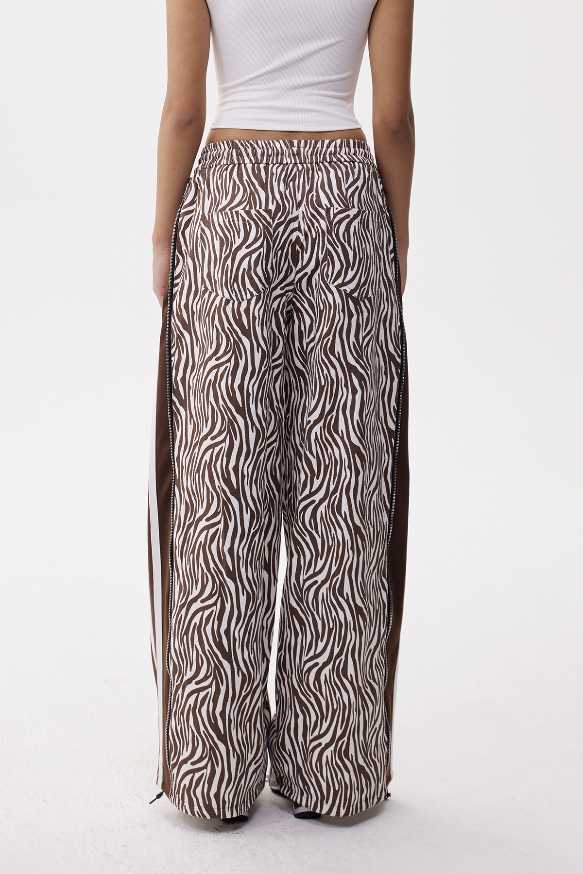 Eliab Deconstruct Zebra Print Jeans
