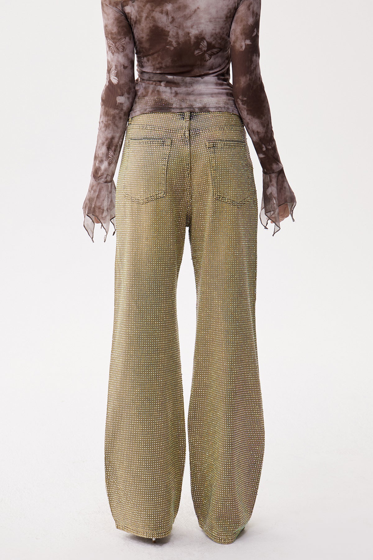 Eliam Rhinestone Bootcut Jeans