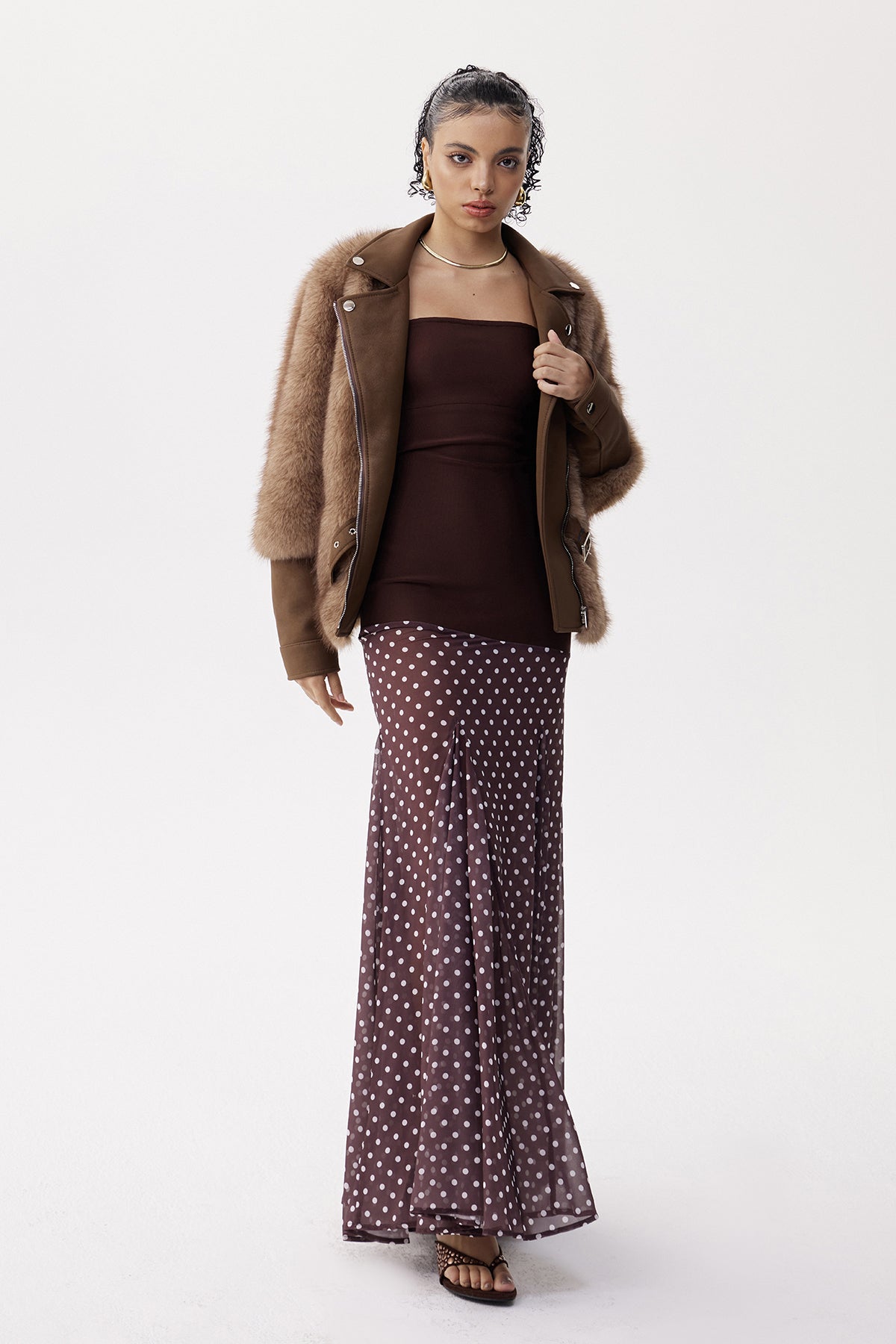 Eliav Faux Fur Deconstruct Jacket