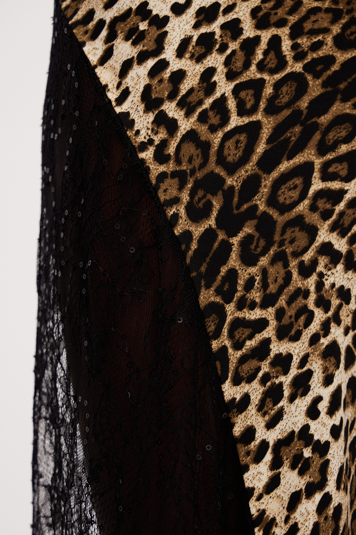 Elif Lace Leopard Maxi Dress