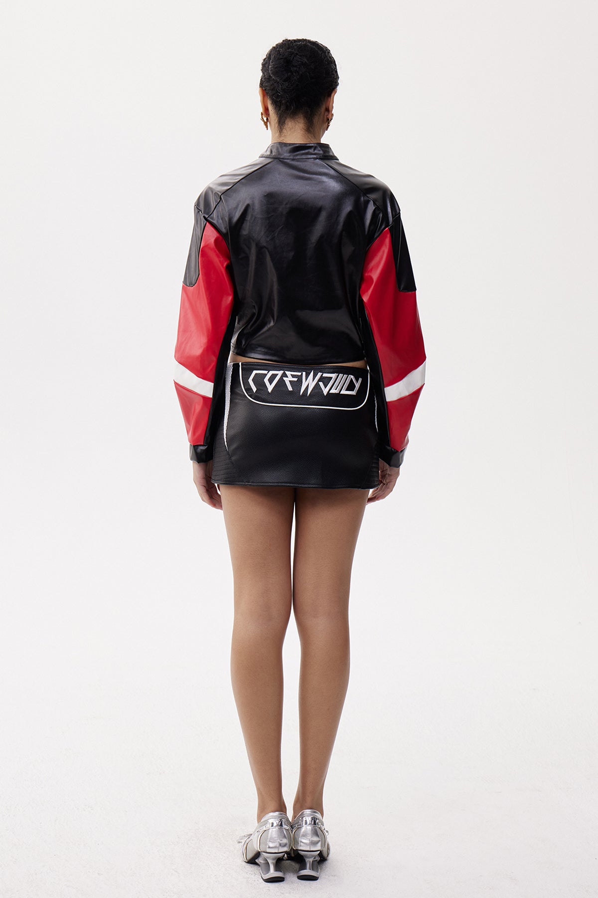 Eliisabet Colorblock Leather Jacket