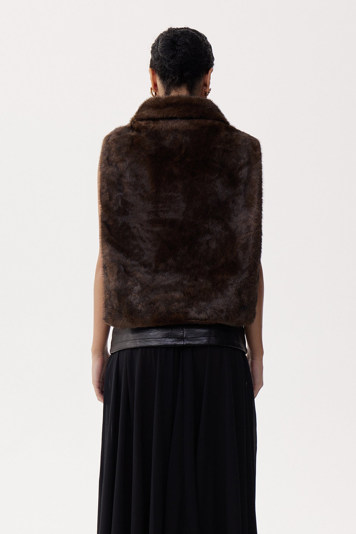 Elijah Sleeveless Faux Fur Top