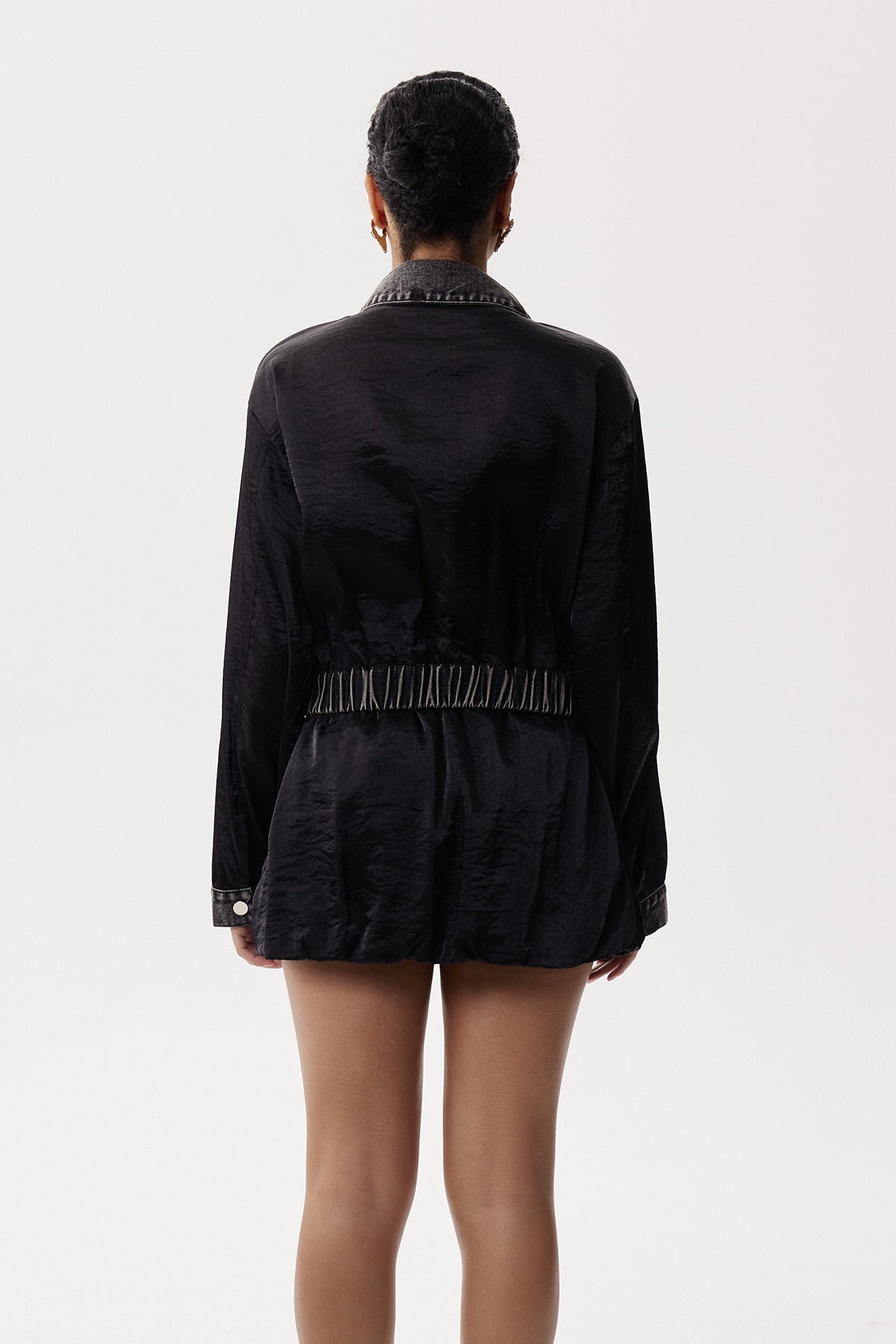 Elin Deconstruct Satin Skirt Set